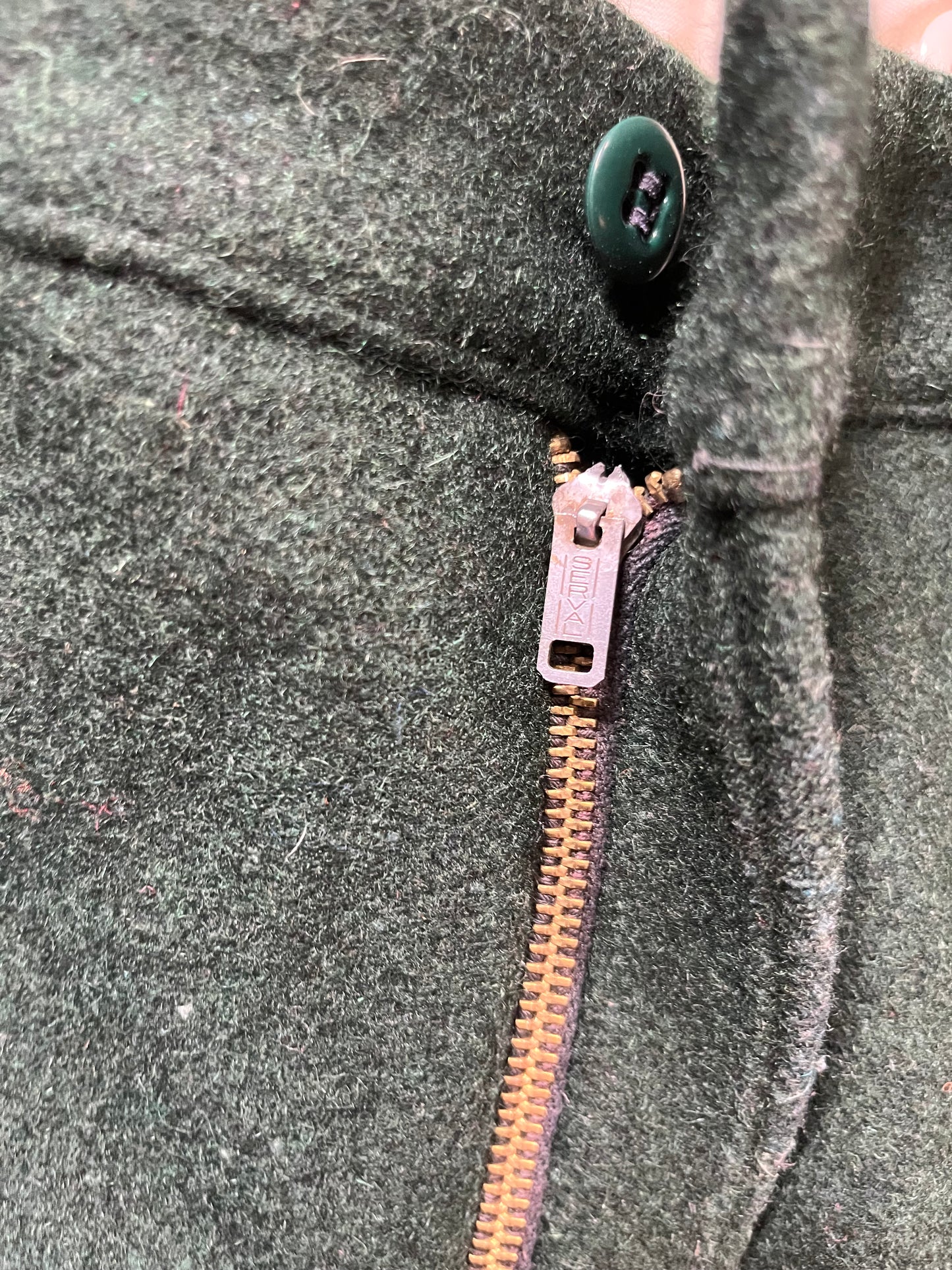 60s LL Bean Green Wool Pants