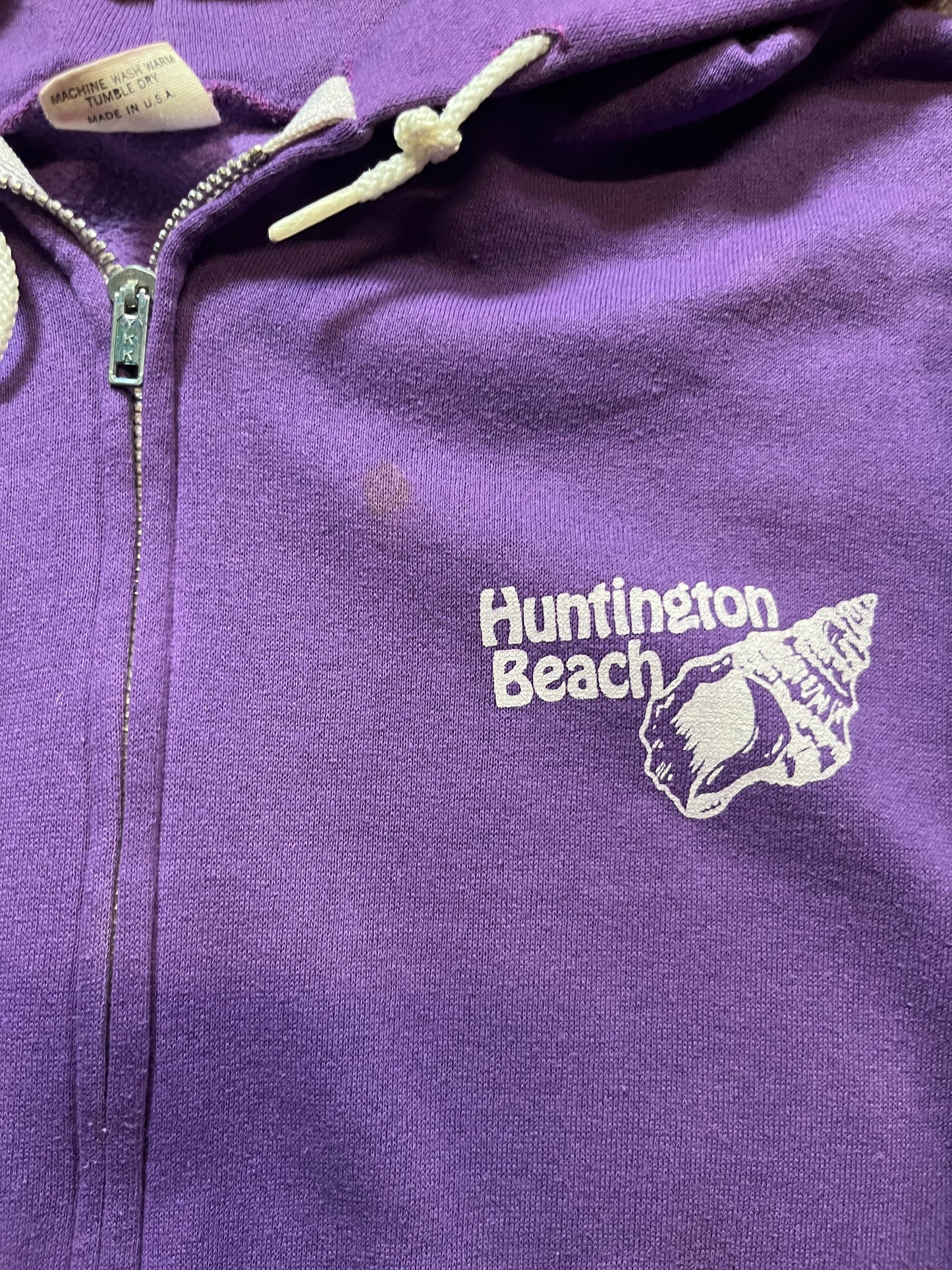 70s/80s Huntington Beach Zip Up Hoodie