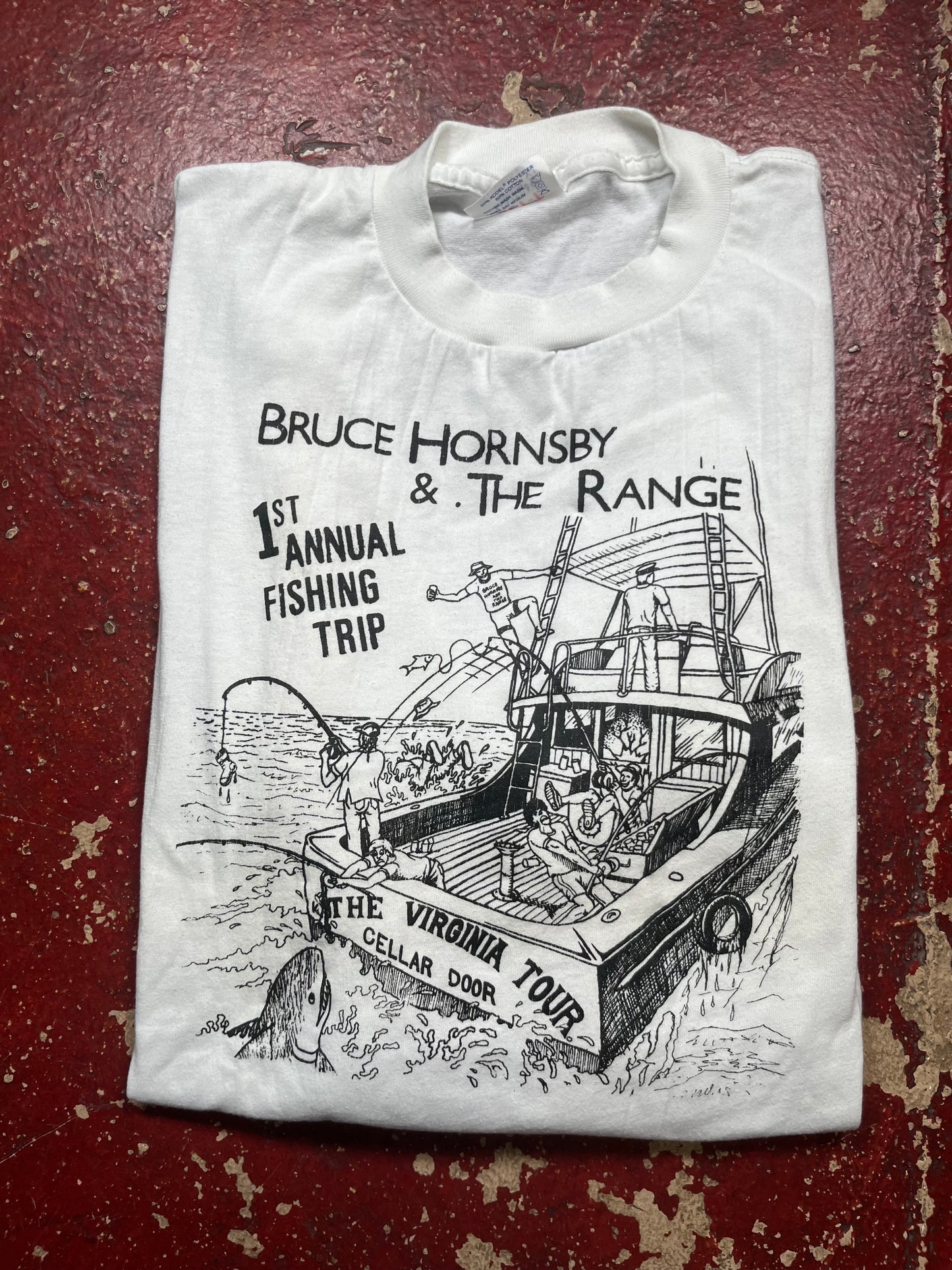 90s Bruce Hornsby & The Range “1st Annual Fishing Trip” Long Sleeve Shirt