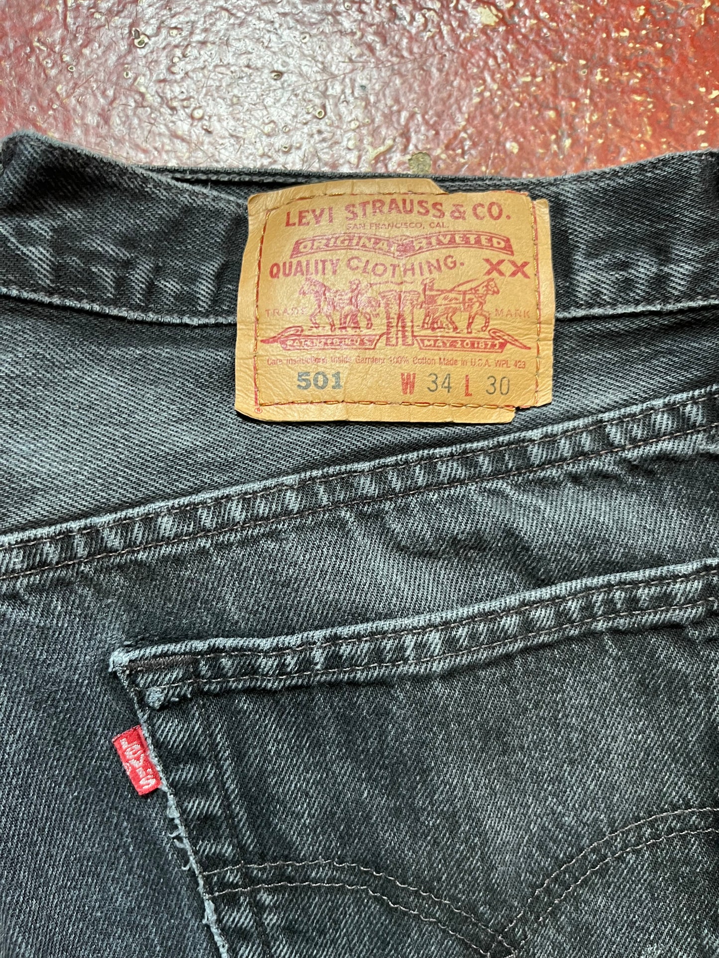 90s Levi’s 501s Black Jeans