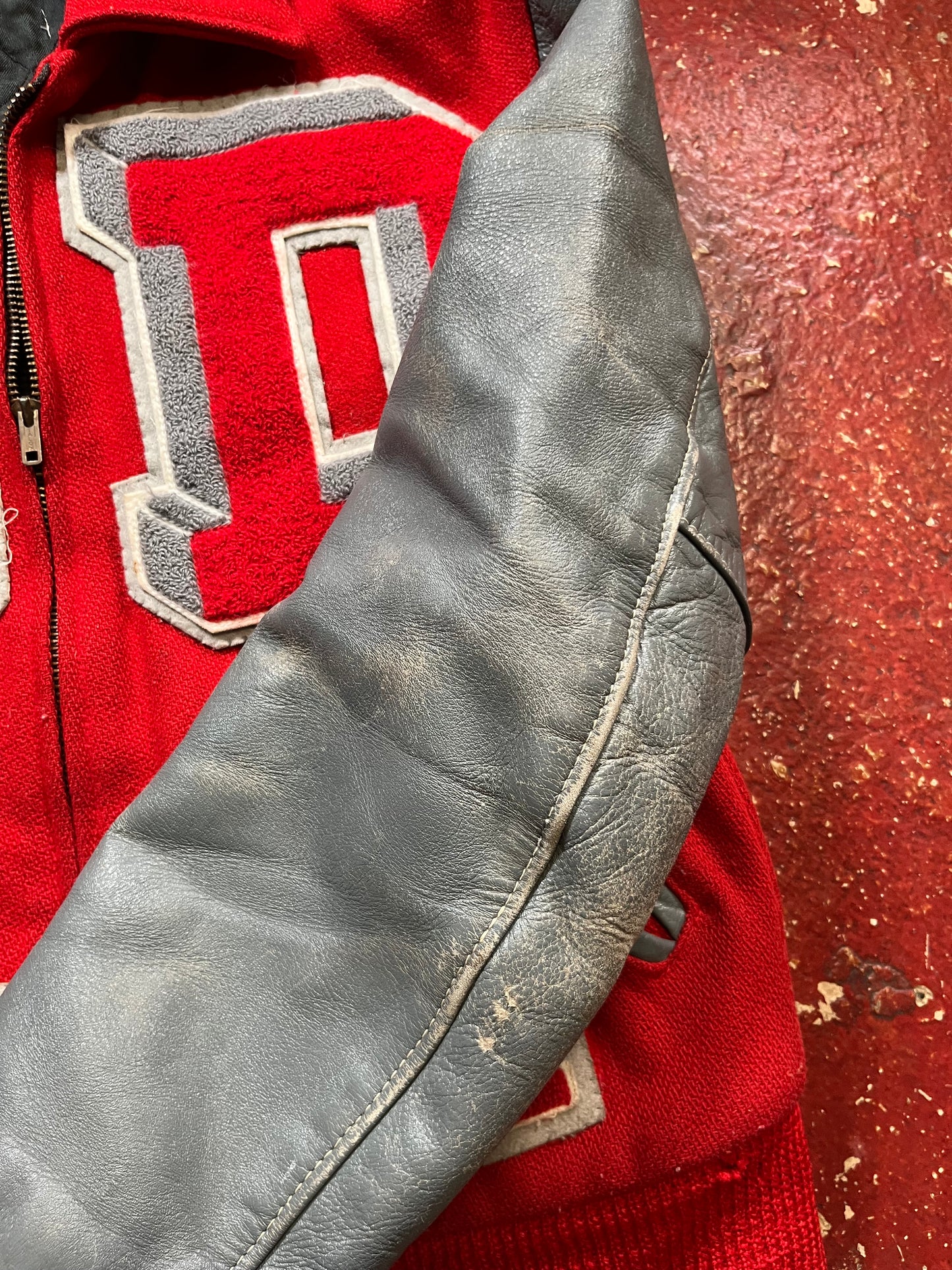 1984 Deerfield Zip Up Letterman Jacket
