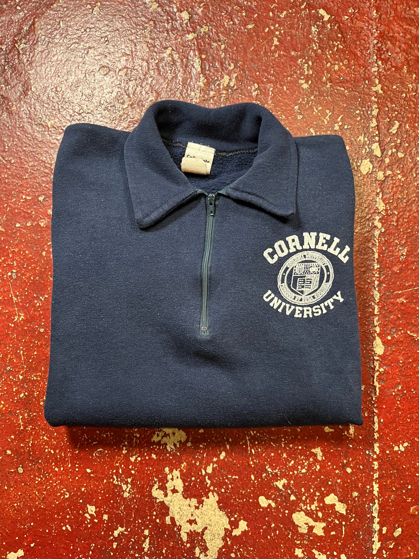 70s/80s Cornell University Quarter Zip Up Crewneck