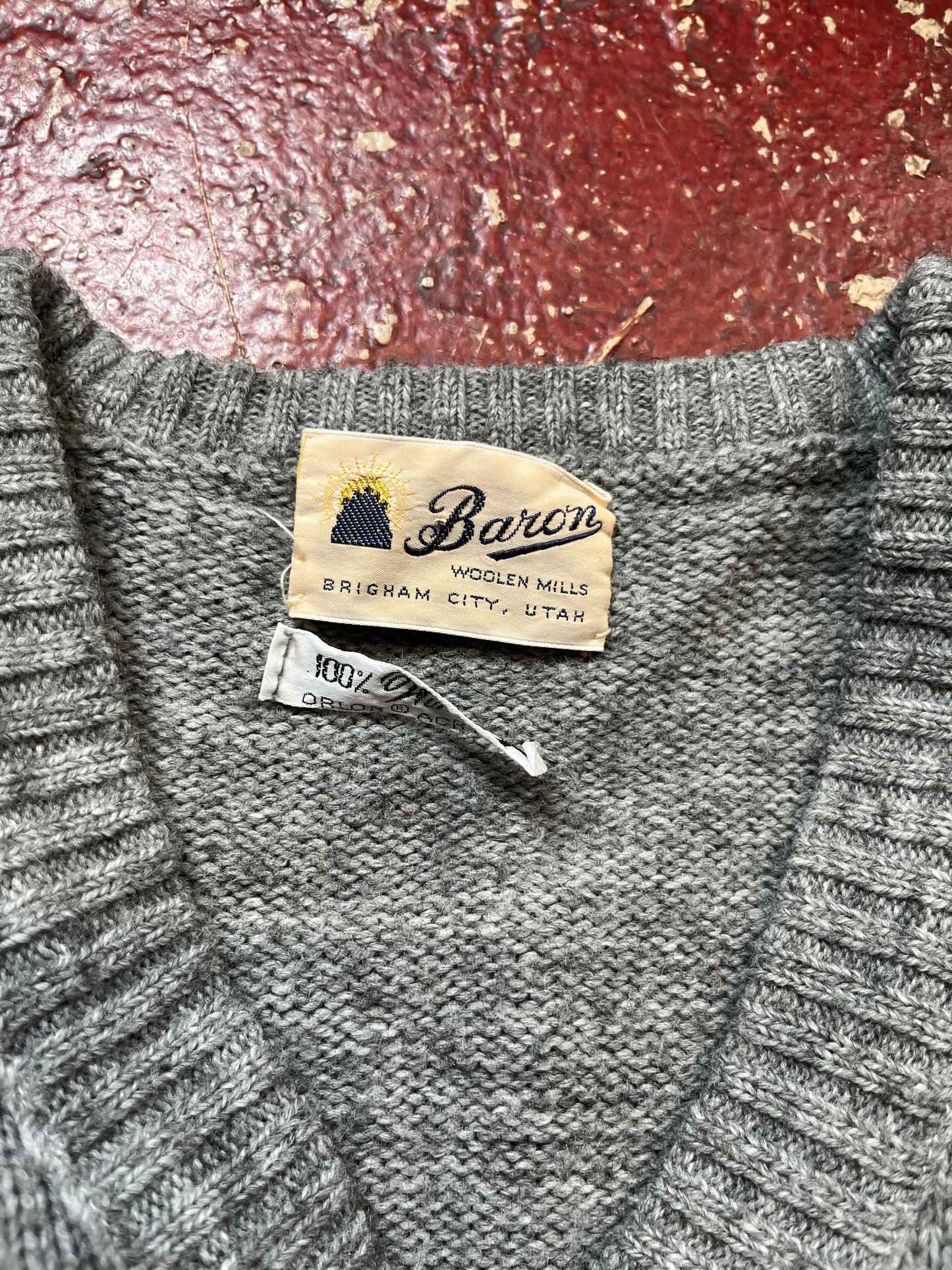 60s/70s Baron Striped Knit Sweater
