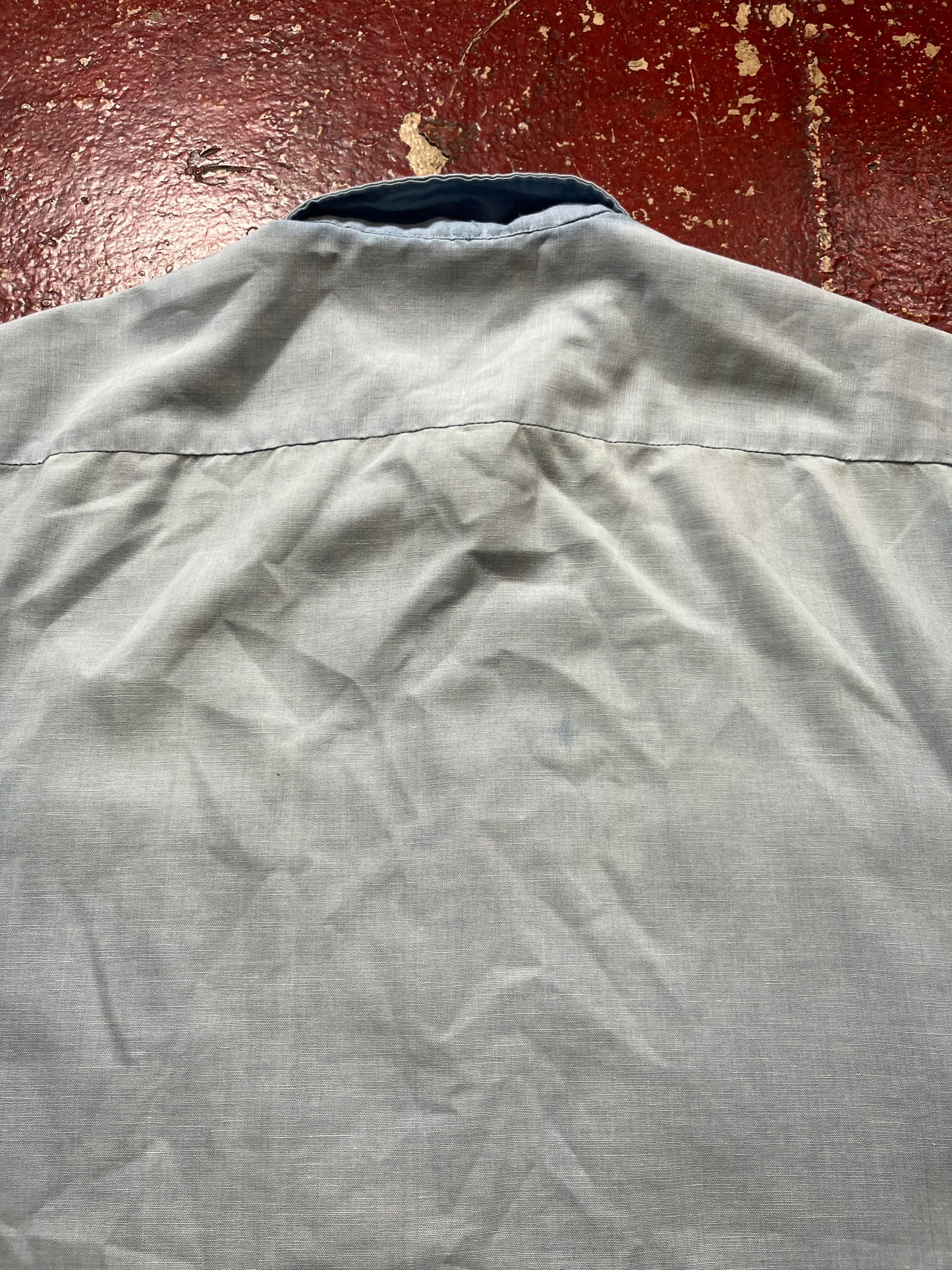 70s Sears Blue Short Sleeve Shirt