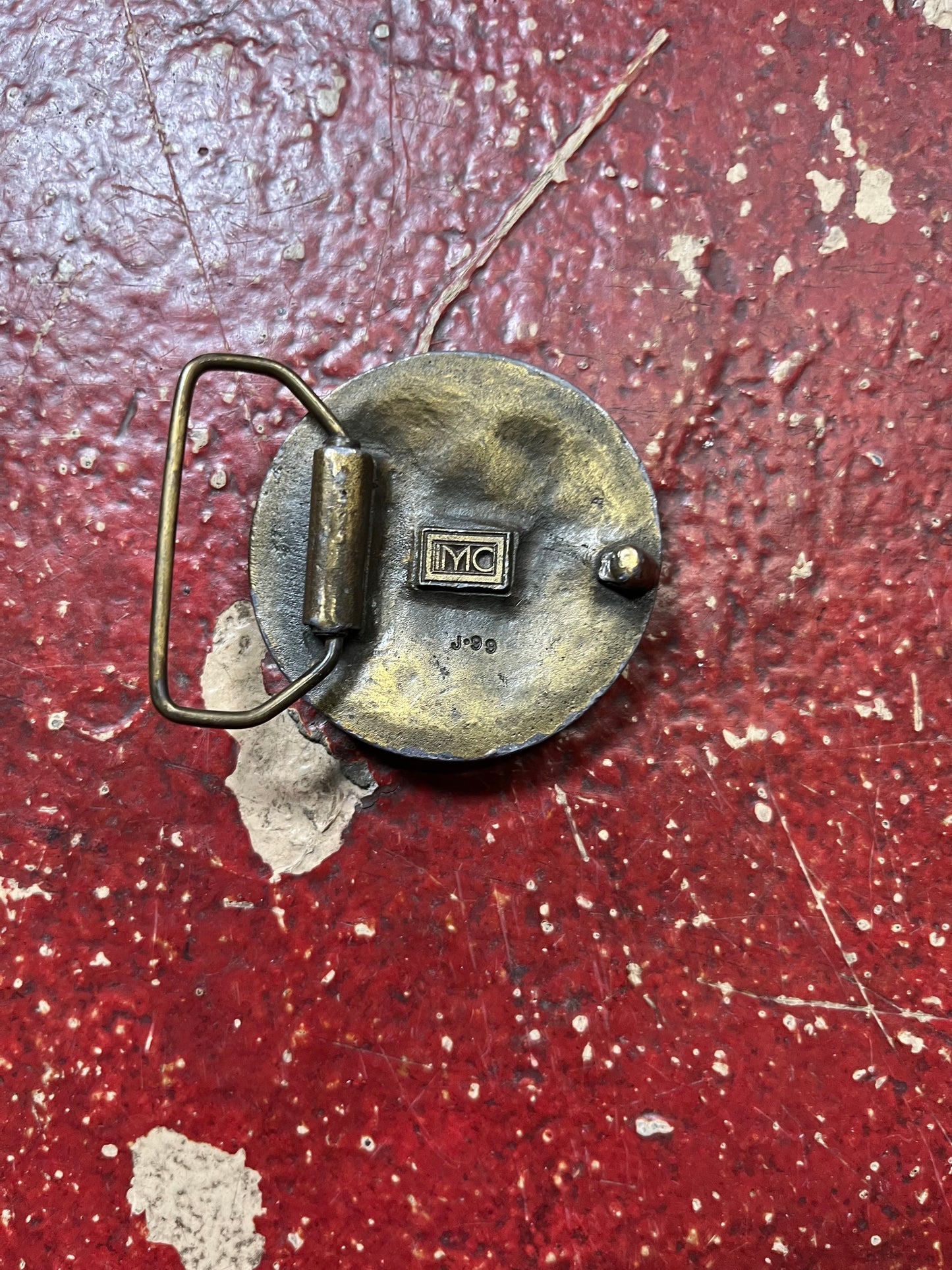 70s Brass Dove Belt Buckle