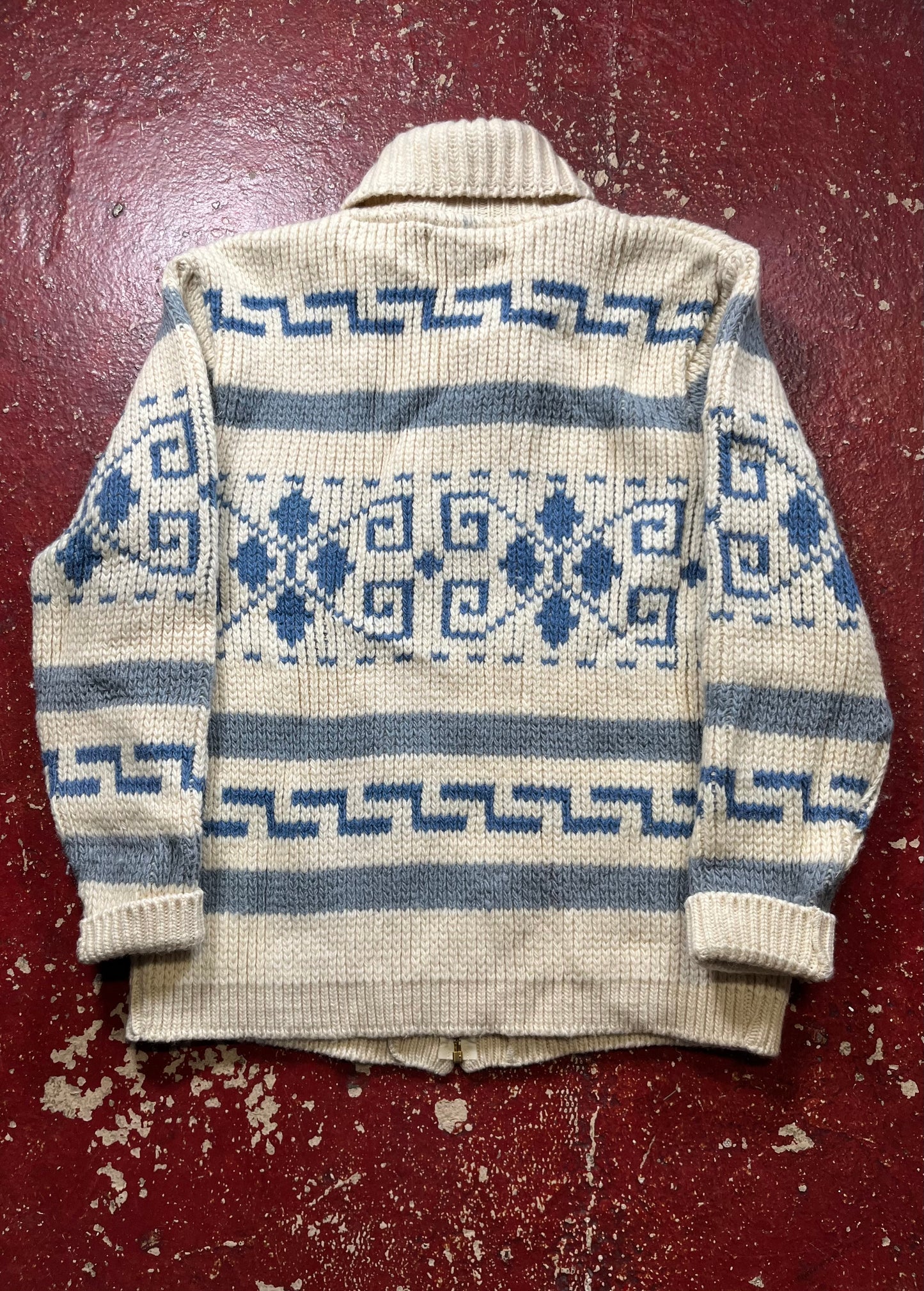 70s Pendleton Blue “Lebowski” Shawl Jacket