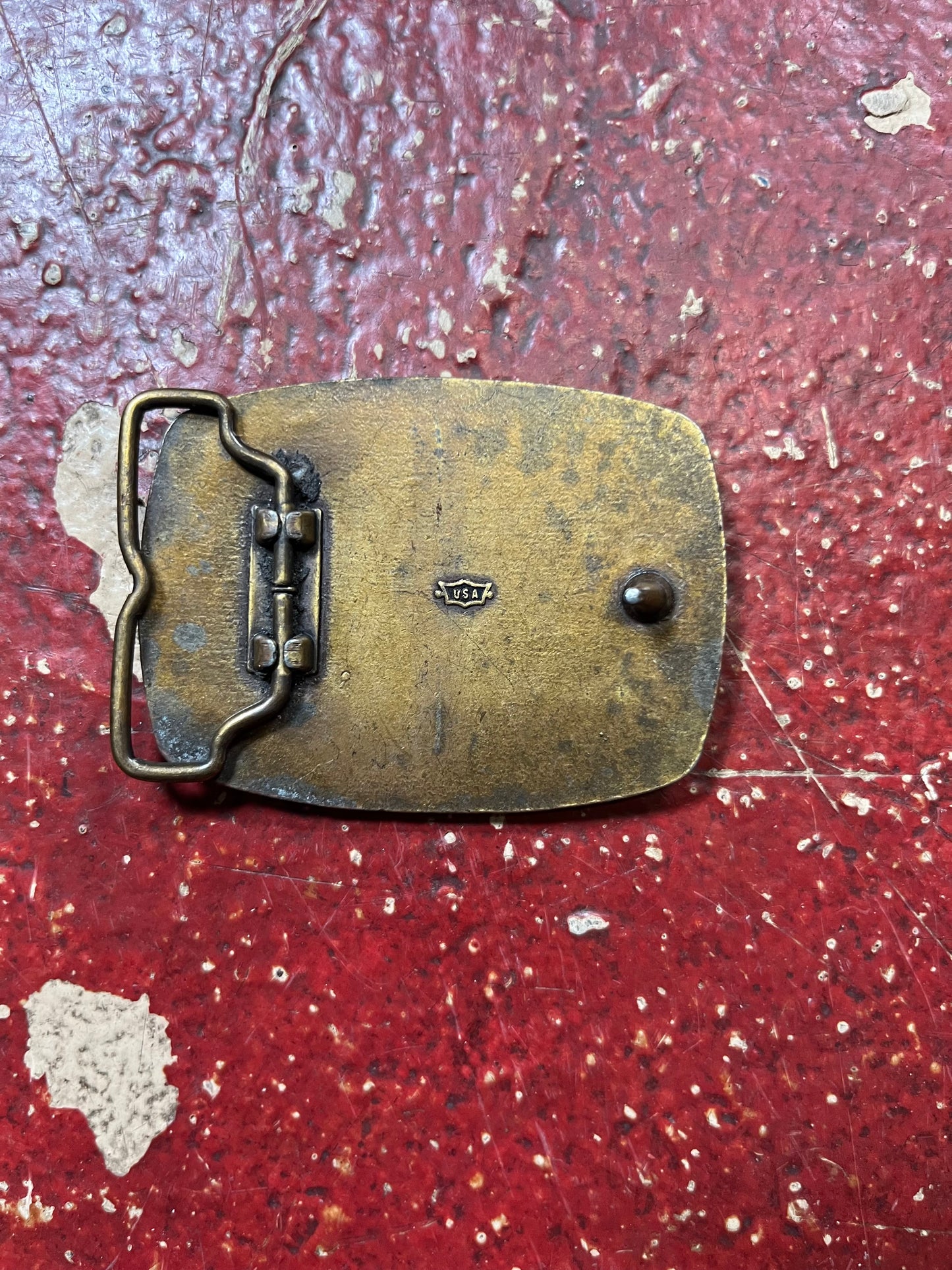 70s Victor Brass Belt Buckle