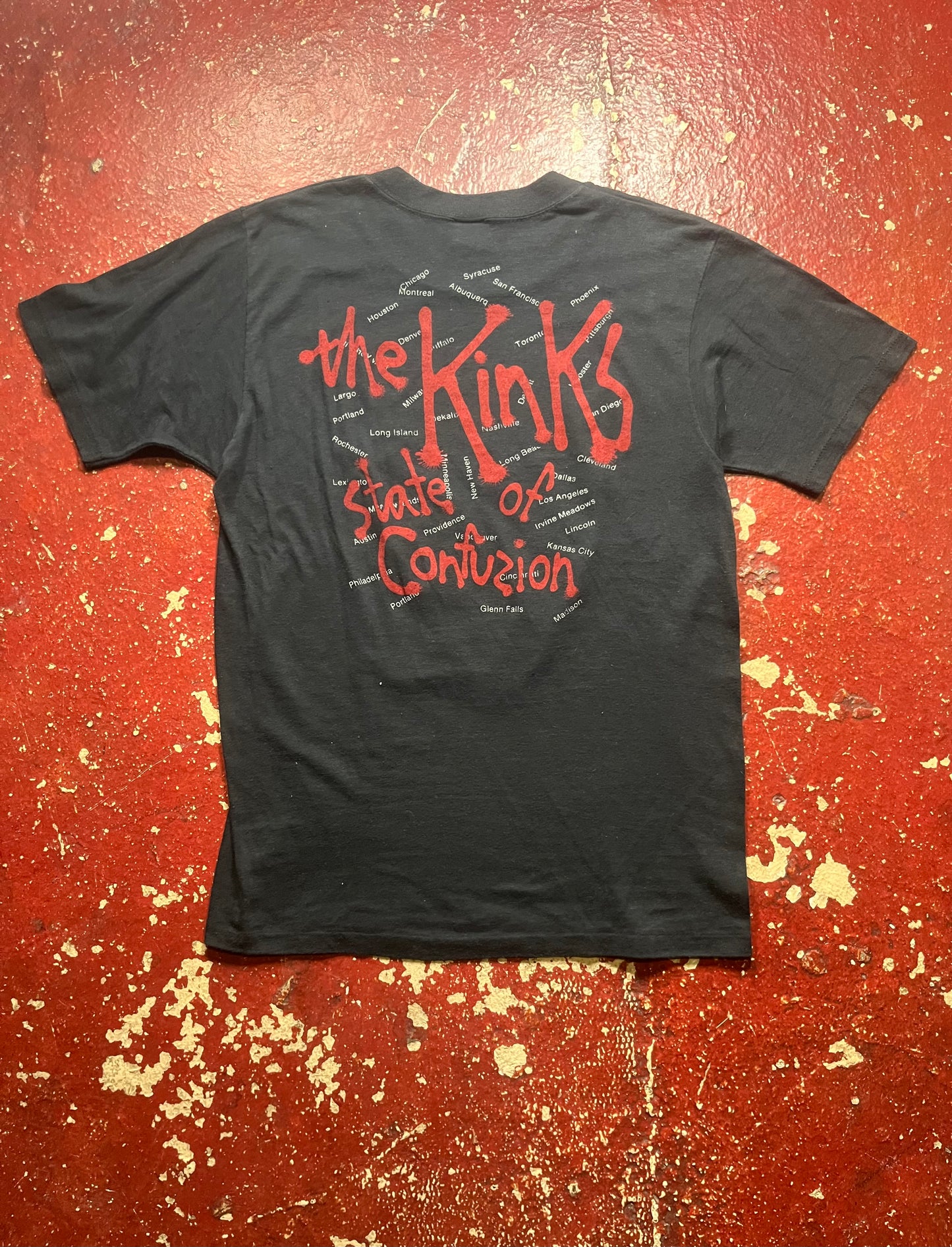 1983 The Kinks “State Of Confuzion” Tee