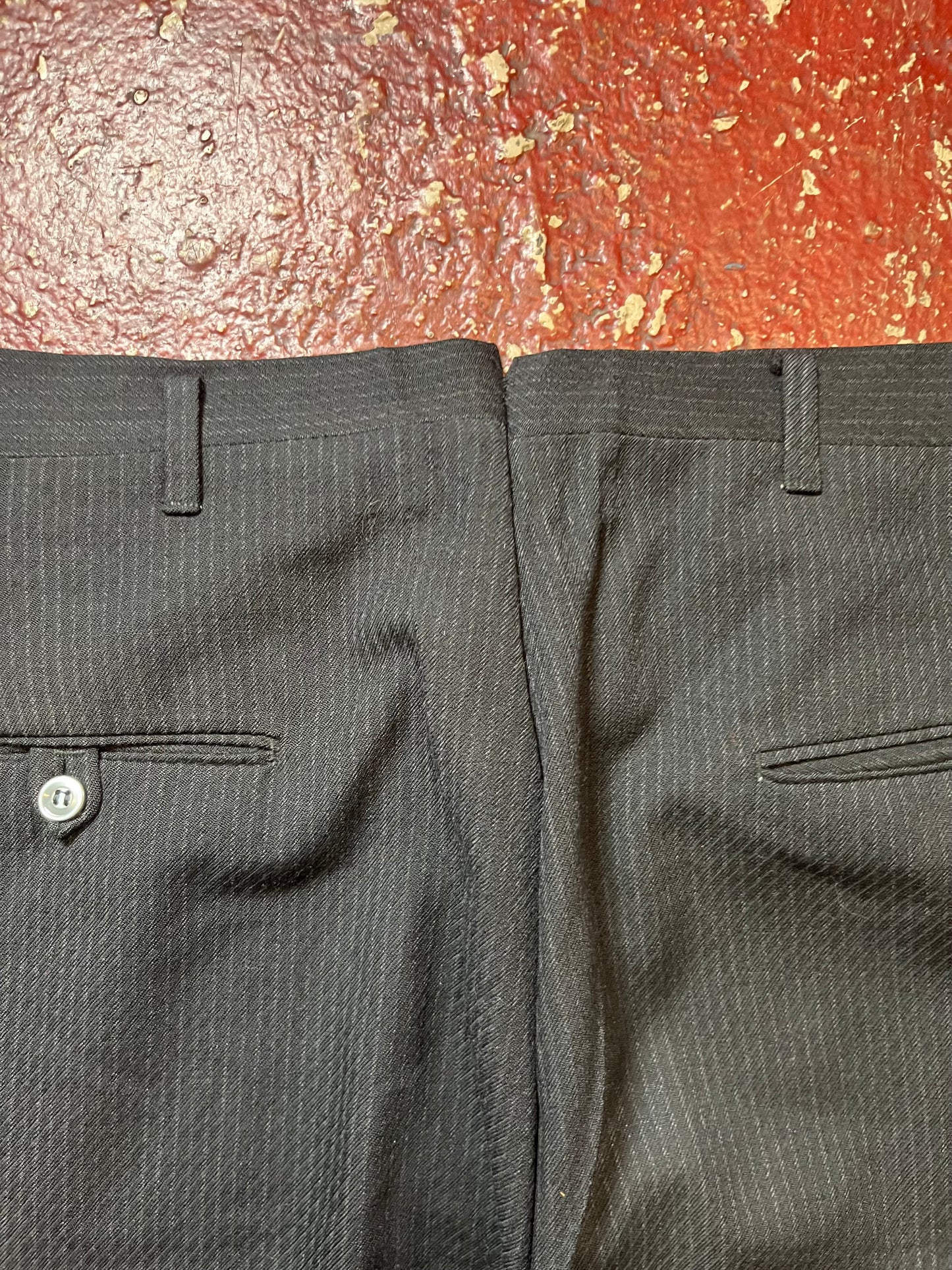 50s Black Drop Loop Pants