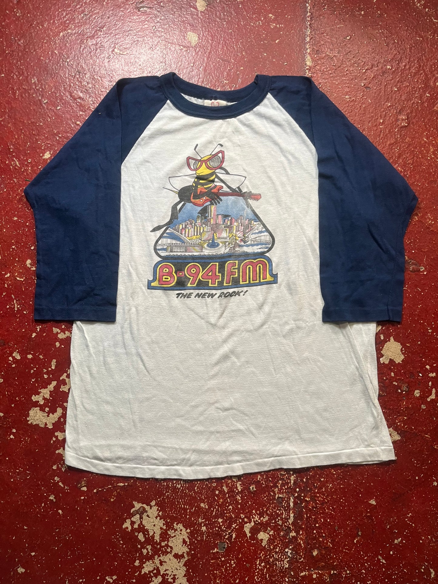 70s/80s B-94 FM Quarter Sleeve Shirt