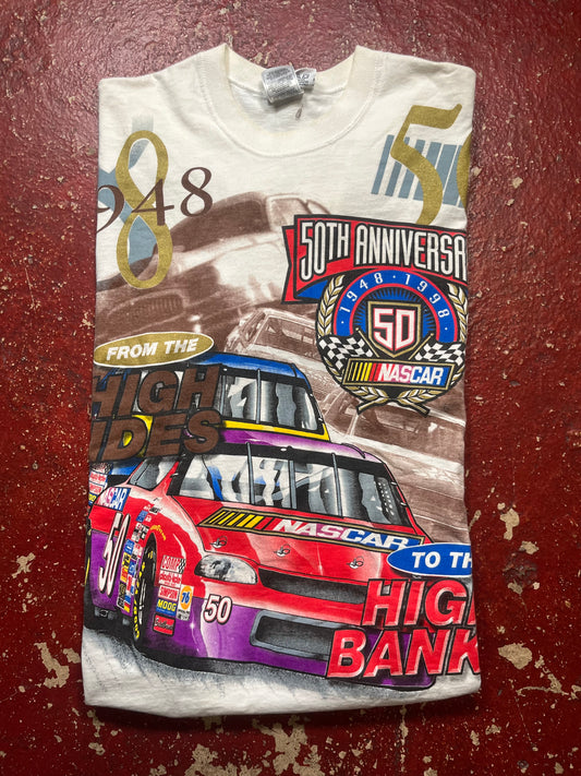 1998 50th Anniversary Nascar AOP Tee