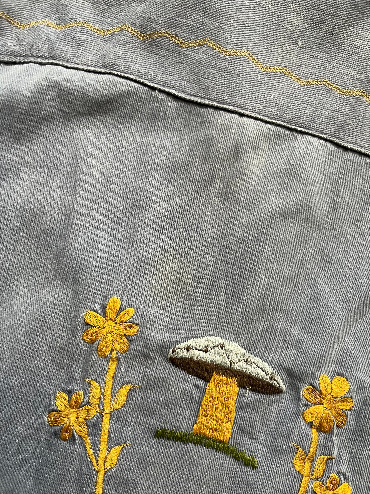 60s Mushroom Button Up Jacket