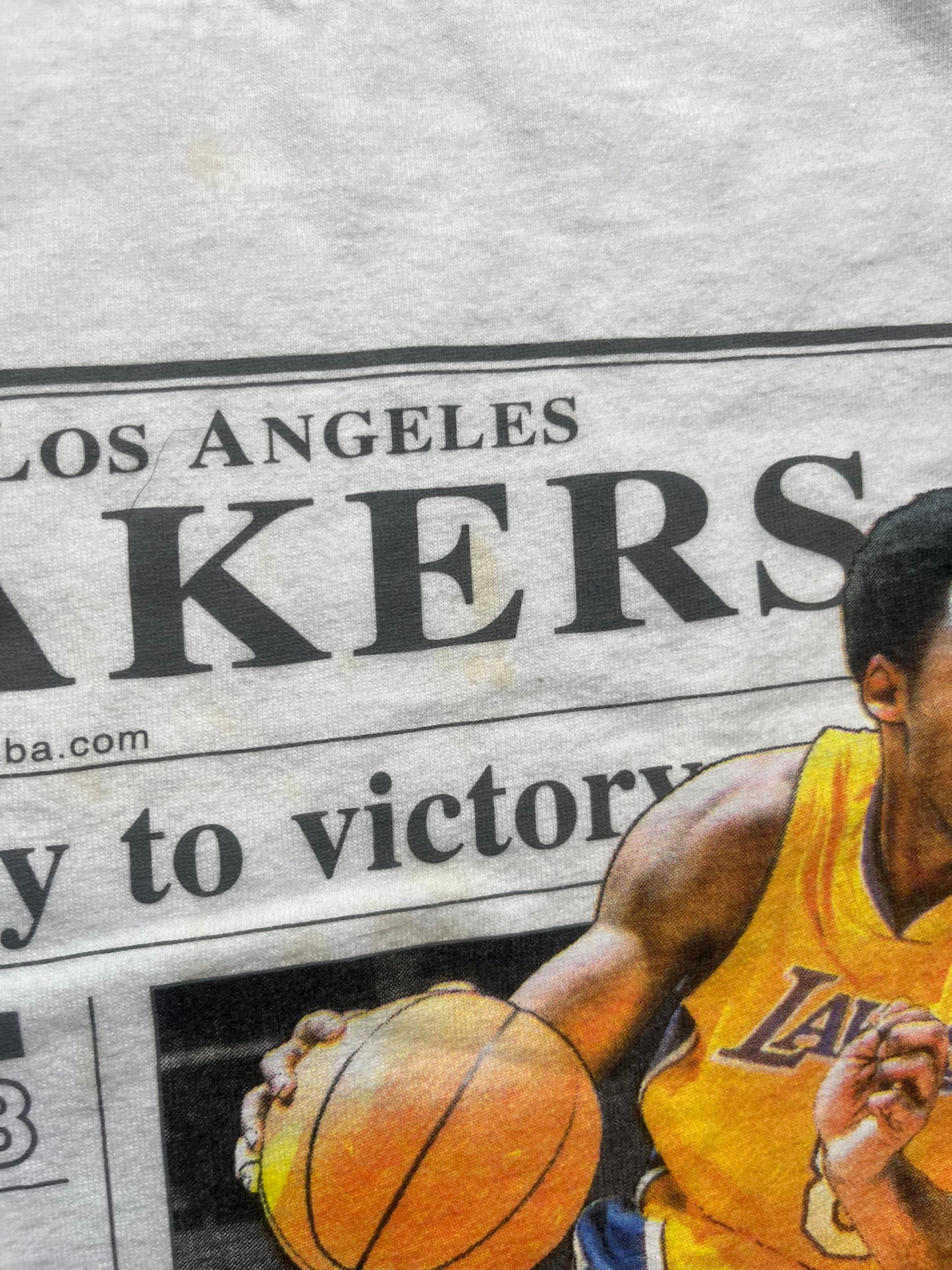 2000 Kobe Bryant Newspaper Tee