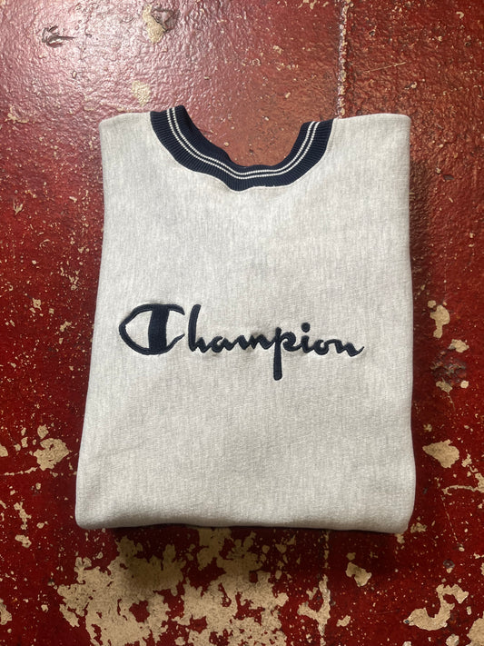 90s Champion Reverse Weave Spellout Crewneck