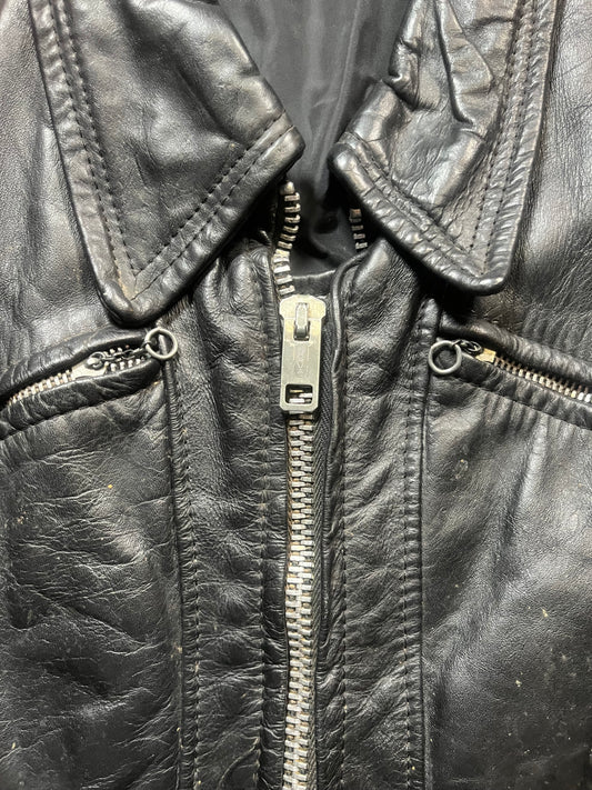 60s/70s Four Pocket Leather Jacket