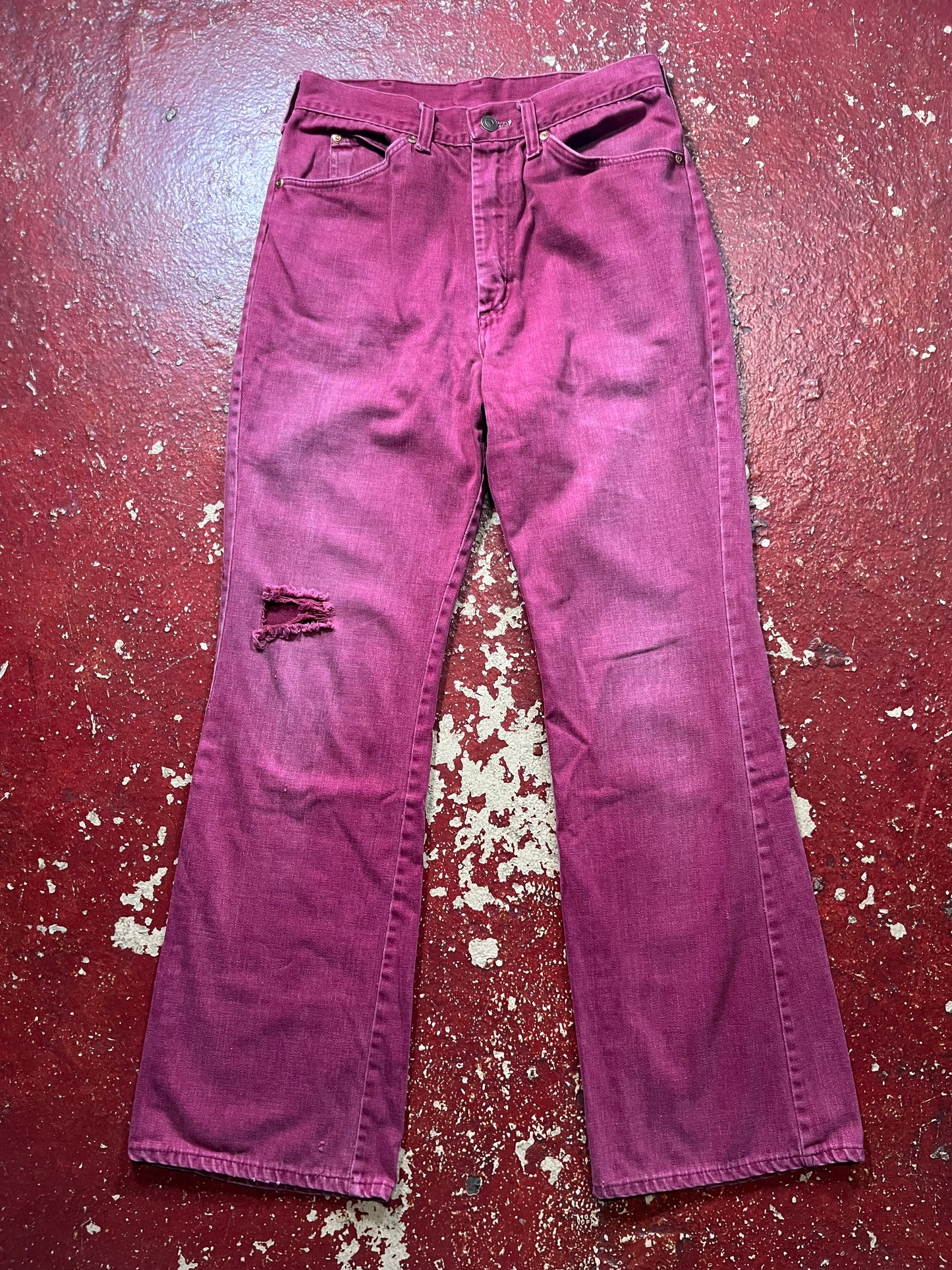 70s Ranchcraft Maroon Jeans