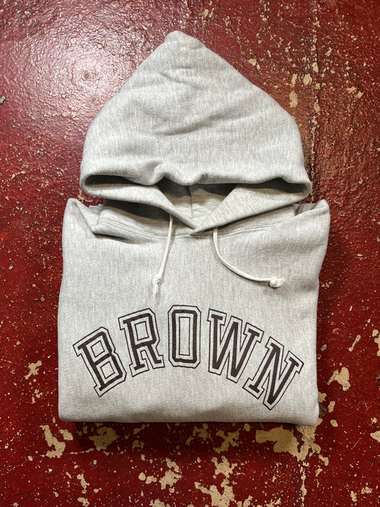 80s Champion Reverse Weave Brown Hoodie