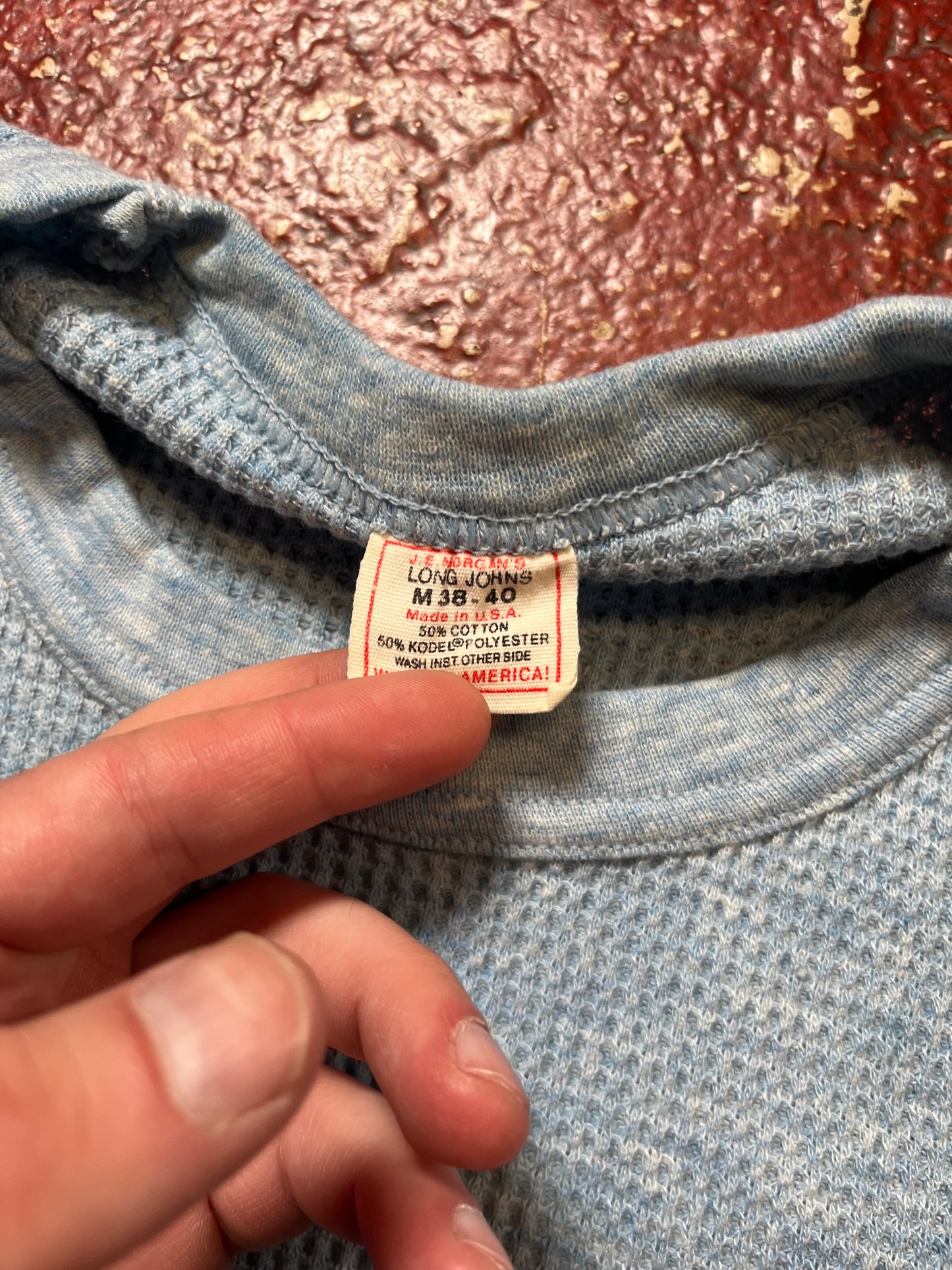 70s Long John Blue Thermal