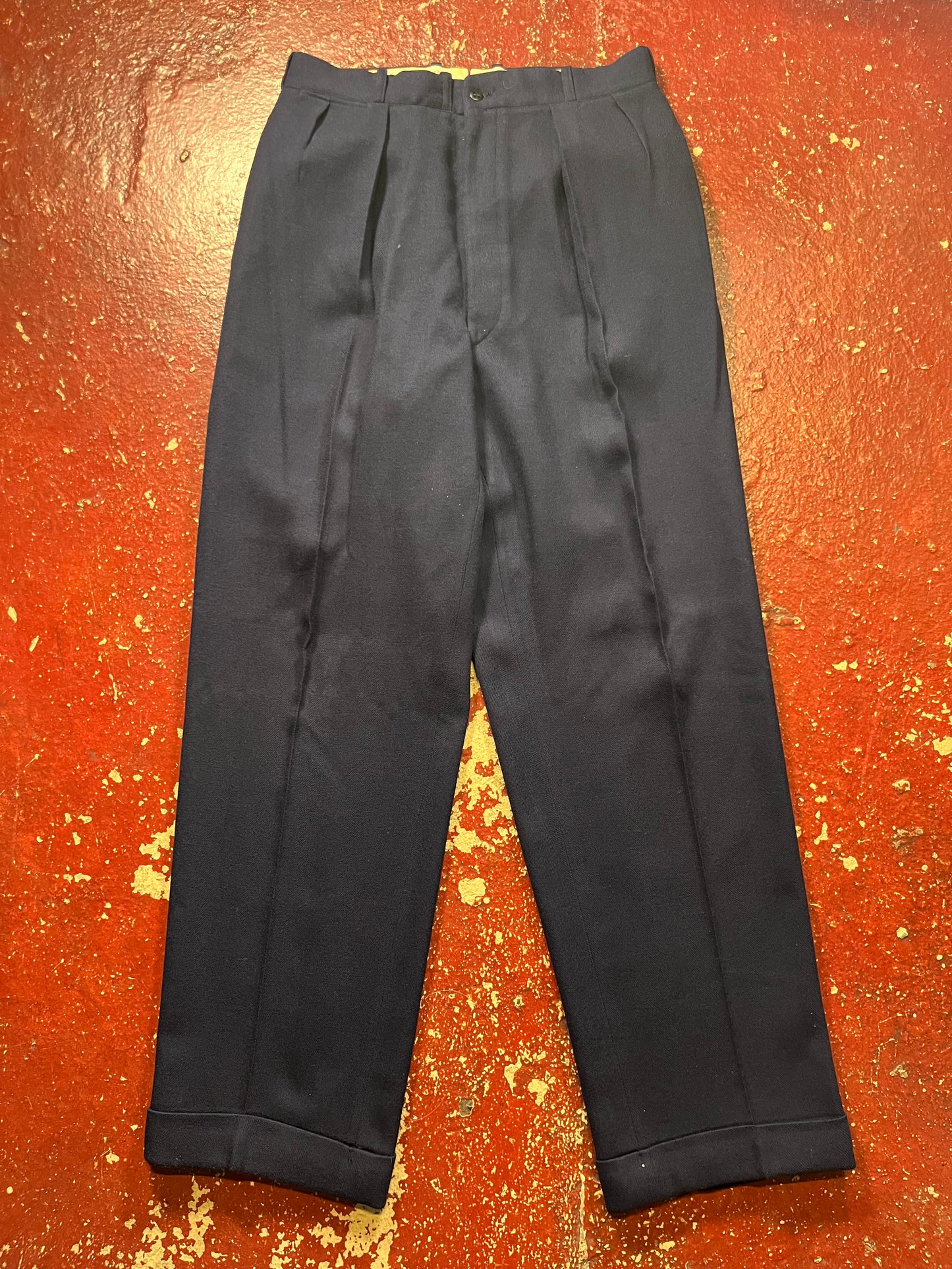 50s Blue Whipcord Pants