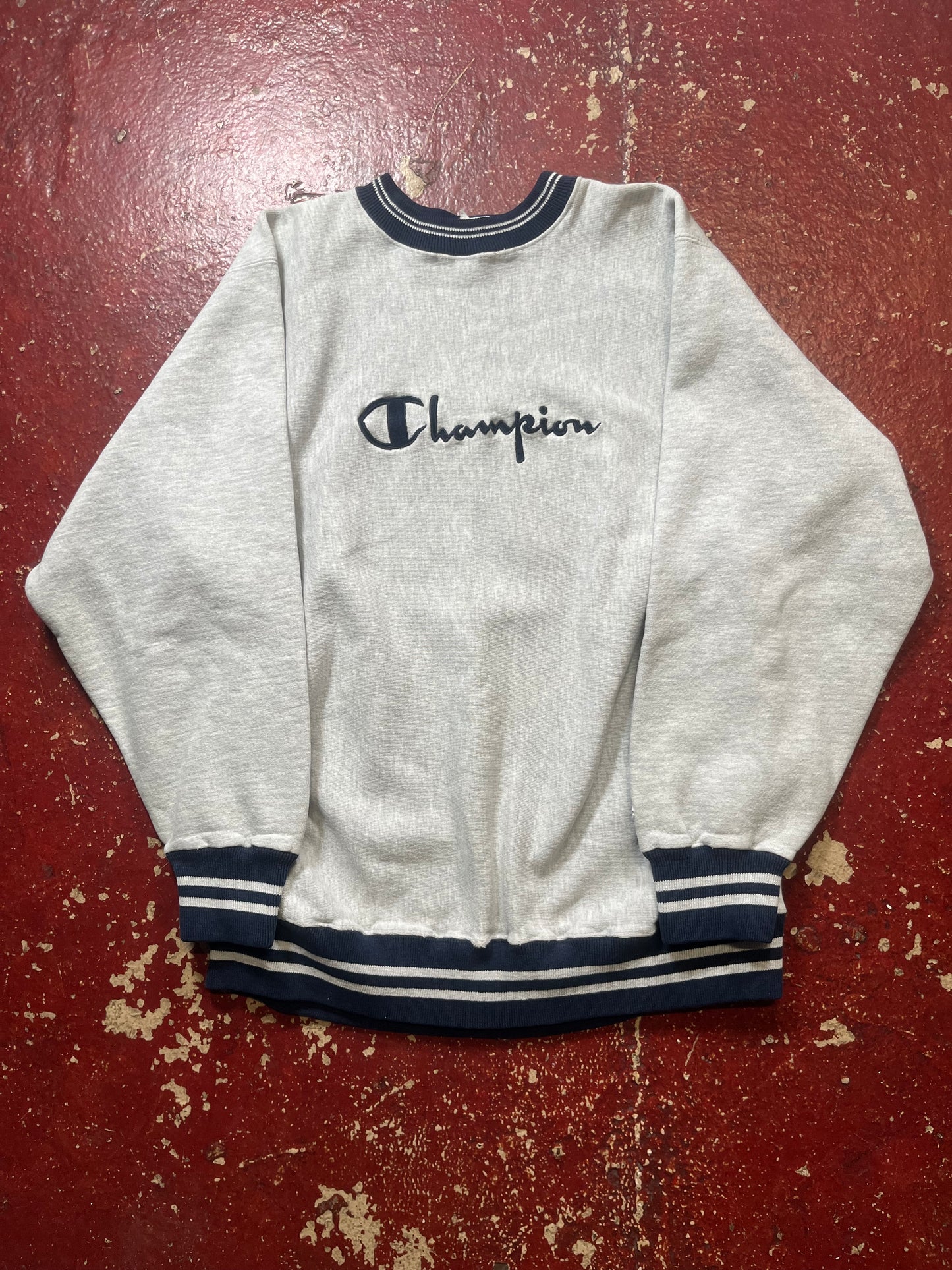90s Champion Reverse Weave Spellout Crewneck