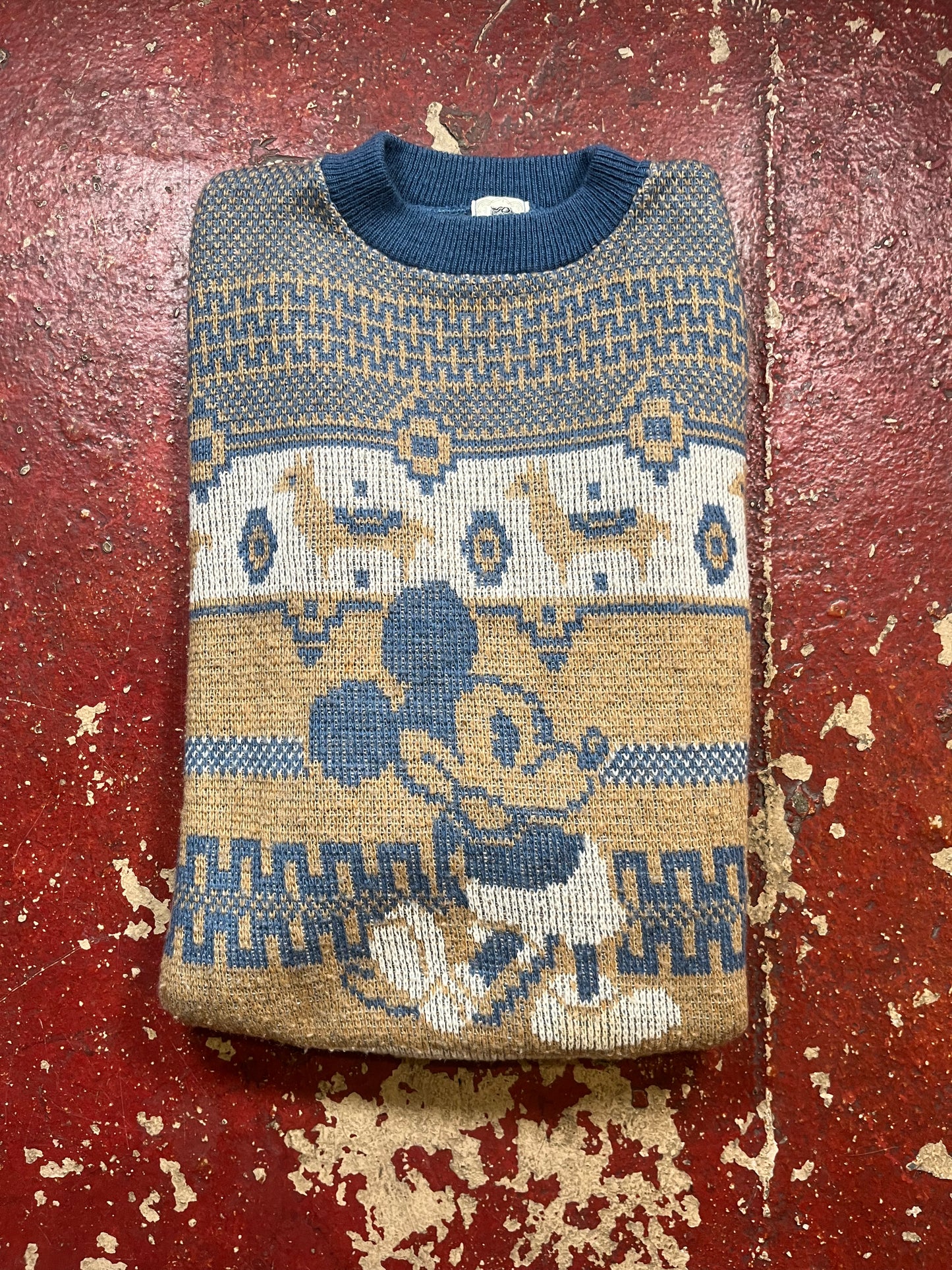 70s Kennington Mickey Knit Sweater