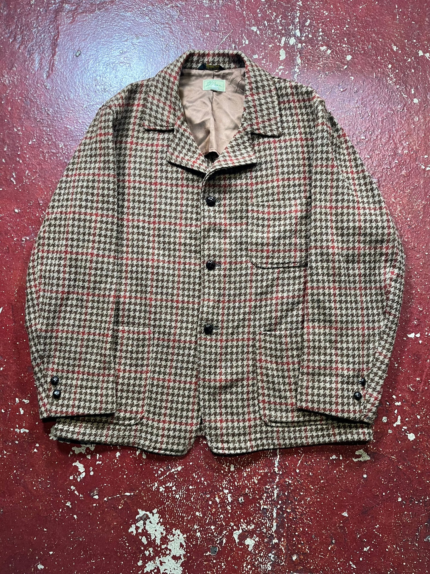 60s LL Bean Houndstooth Blazer