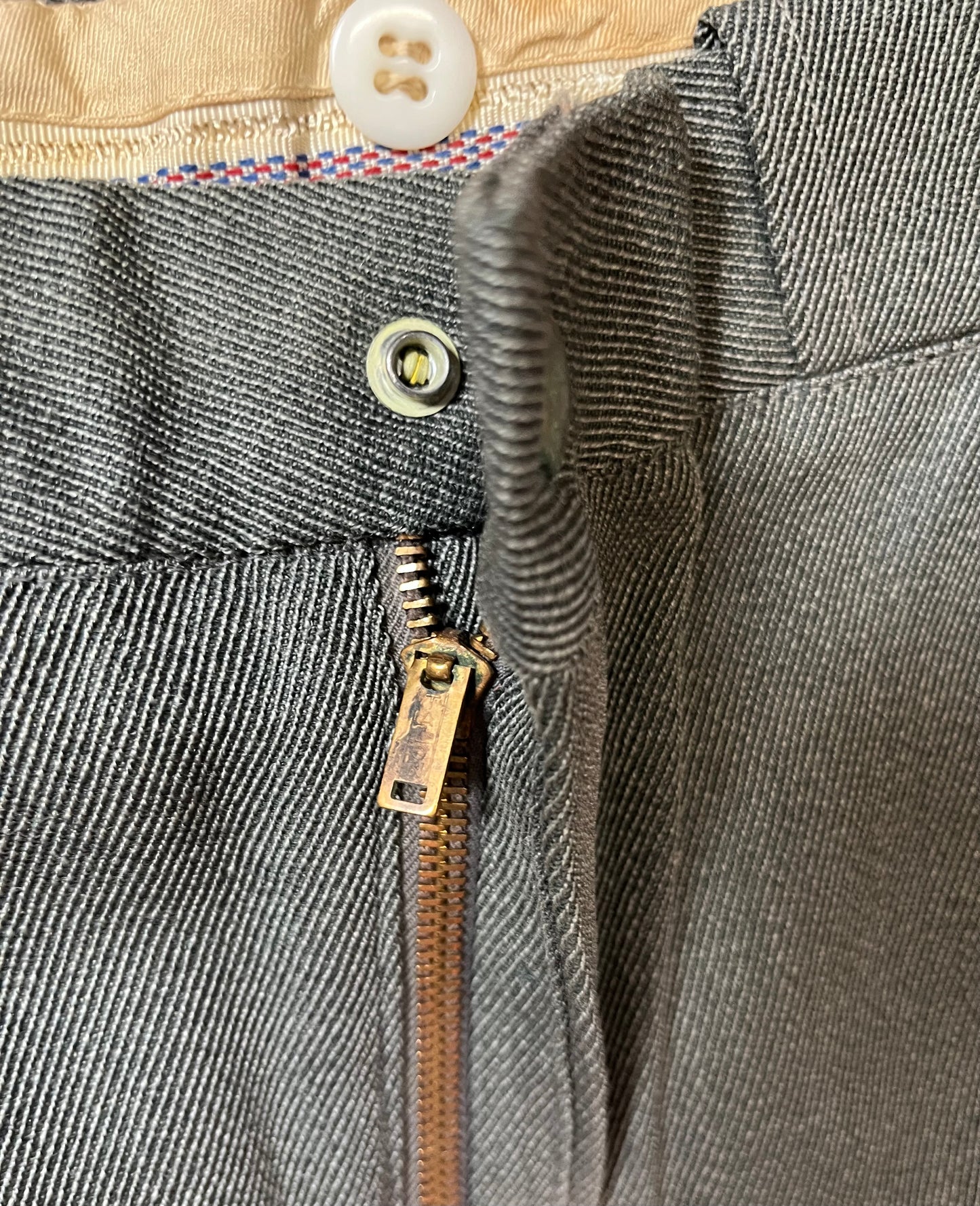 50s Days Whipcord Grey Pants
