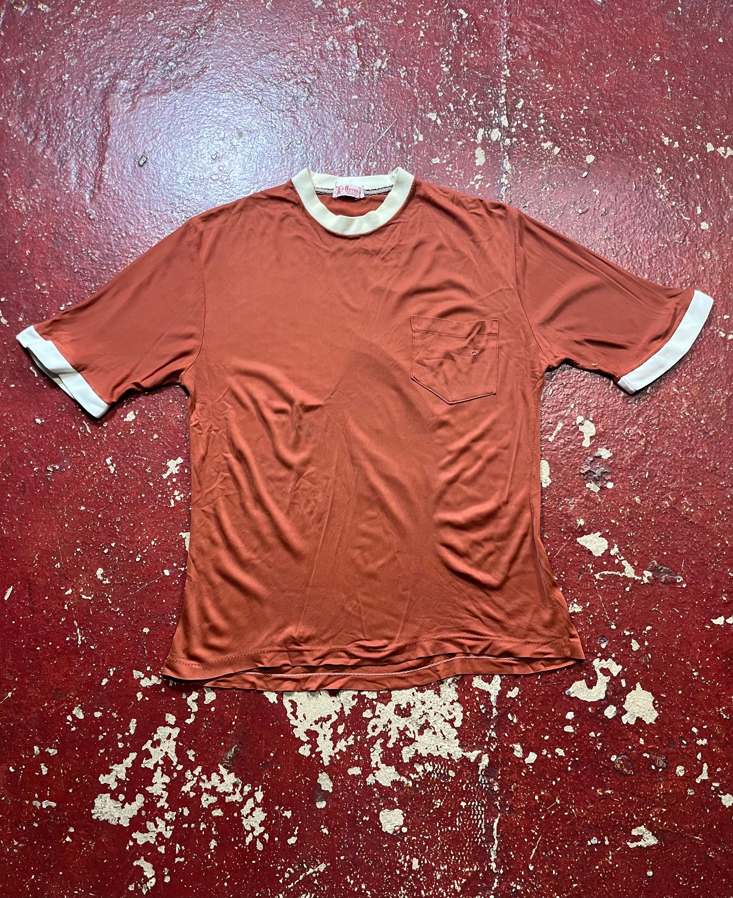 50s/60s Berma Bud Nylon Ringer Tee