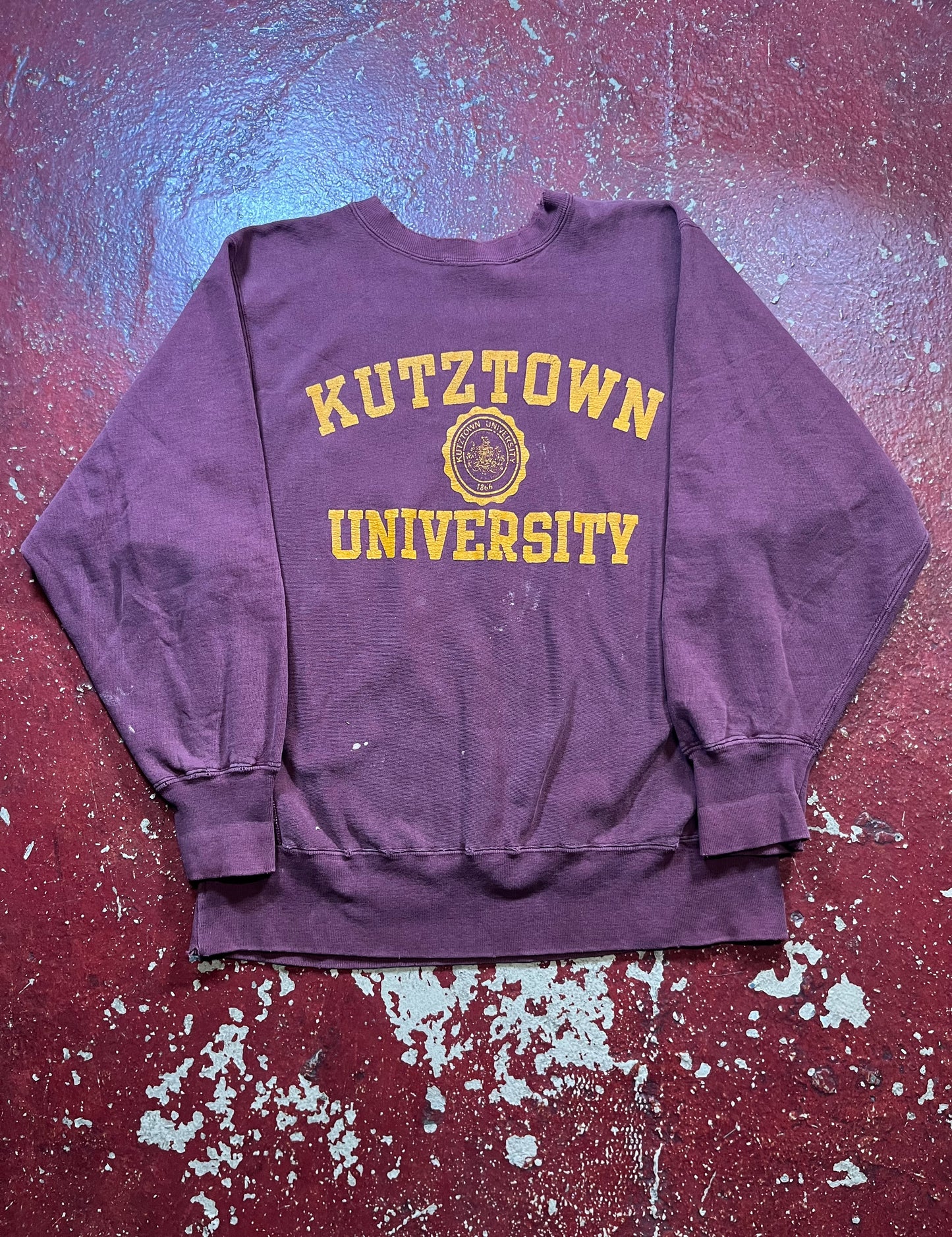 80s Champion Reverse Weave Kutztown University Crewneck