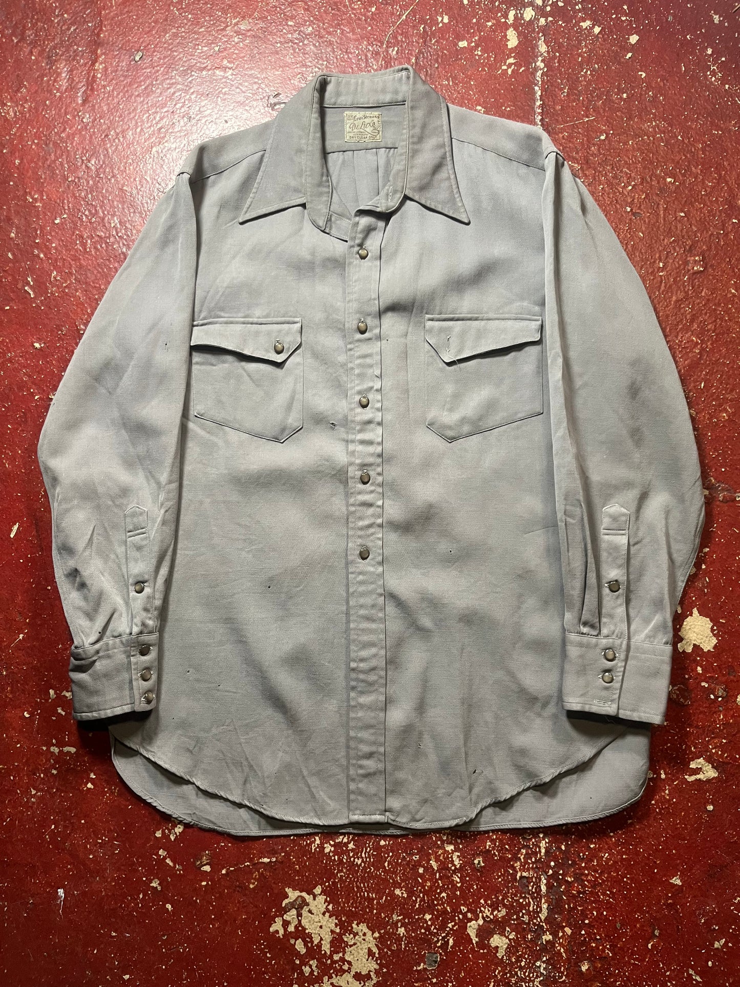 50s Levi’s De Luxe Gabardine Long Sleeve Shirt