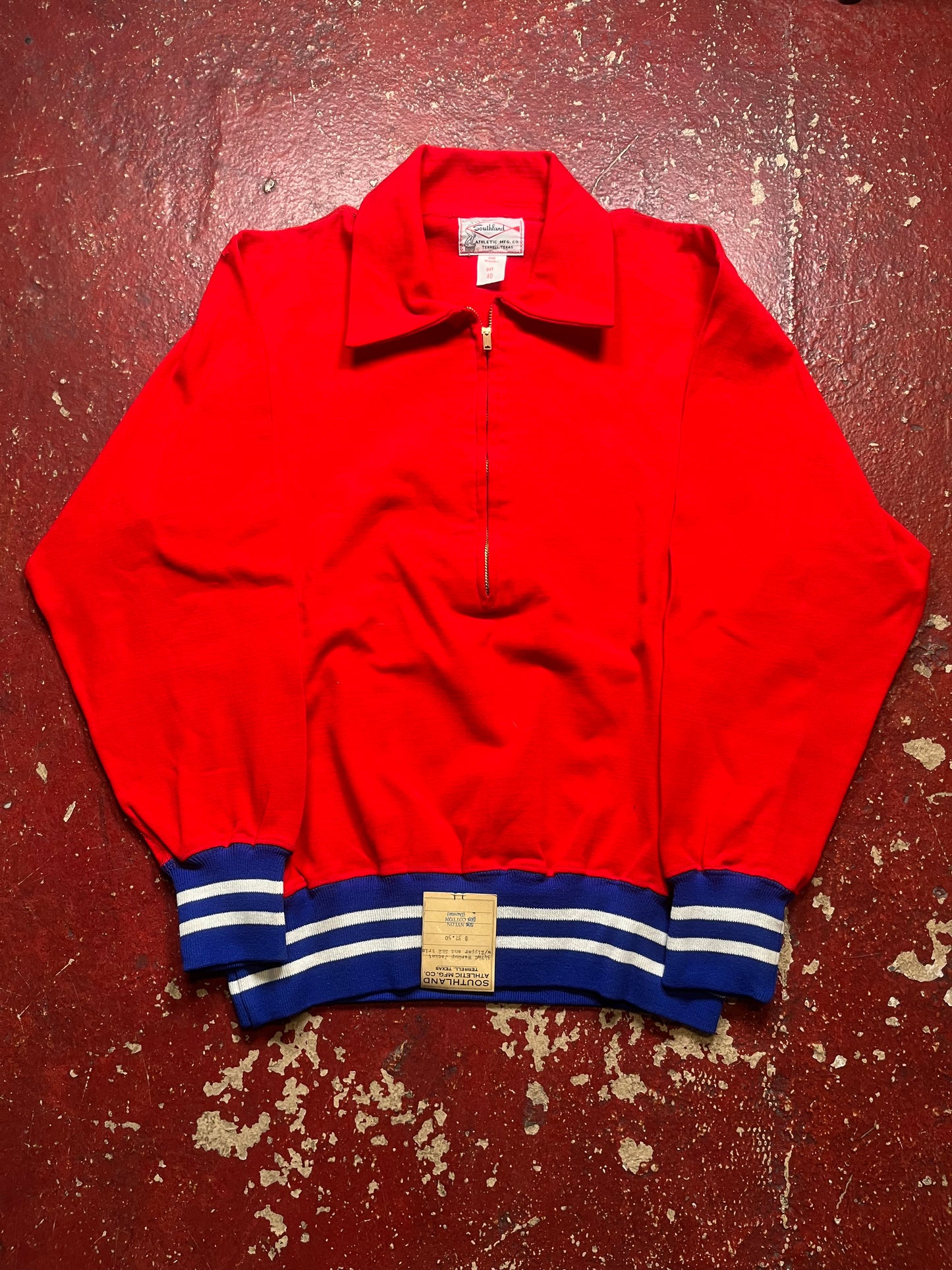 60s/70s DS Southland Quarter Zip Up Sweater