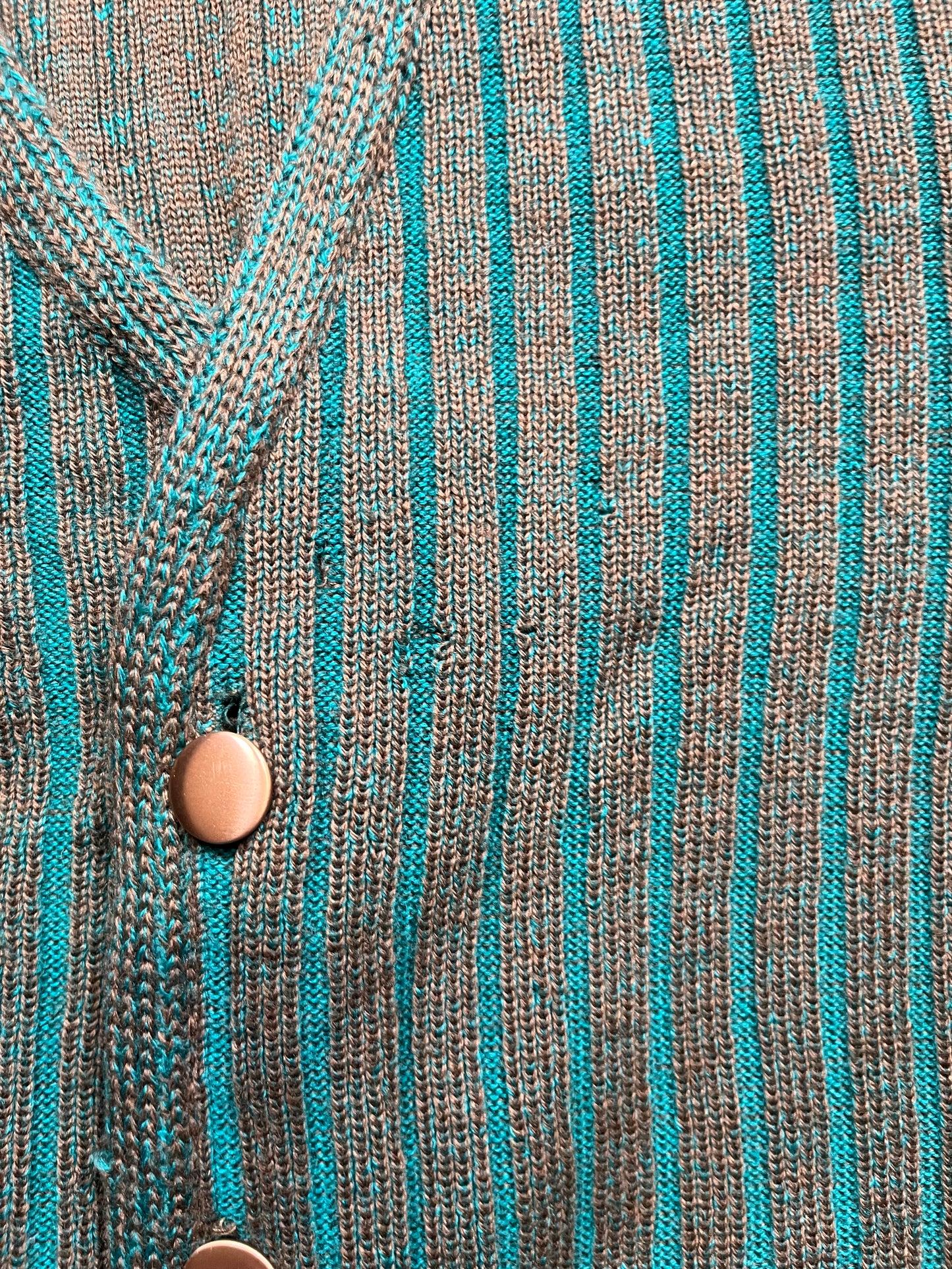 60s Green Penguin Wool Cardigan