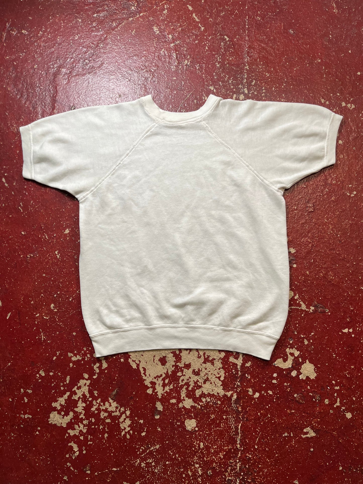 60s White Short Sleeve Crewneck