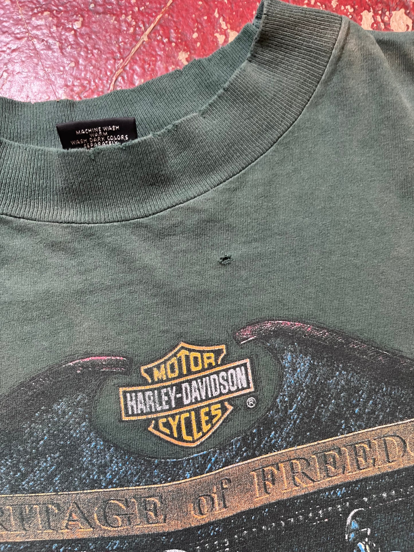 90s Harley Davidson “Heritage Of Freedom” Long Sleeve Shirt