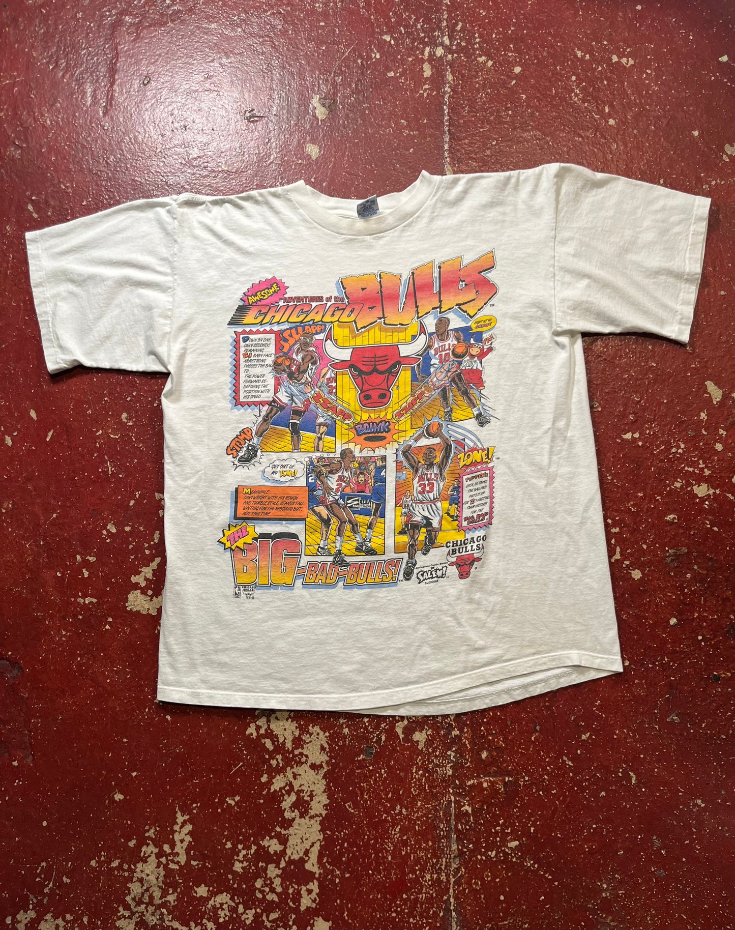 90s Chicago Bulls Comic Tee