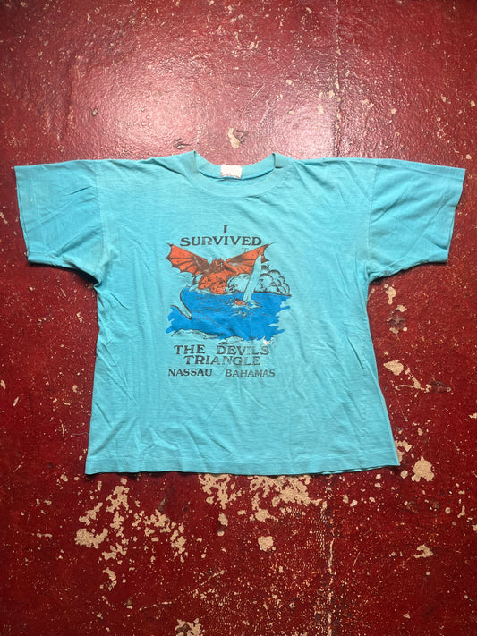 70s/80s I Survived The Devils Triangle Tee