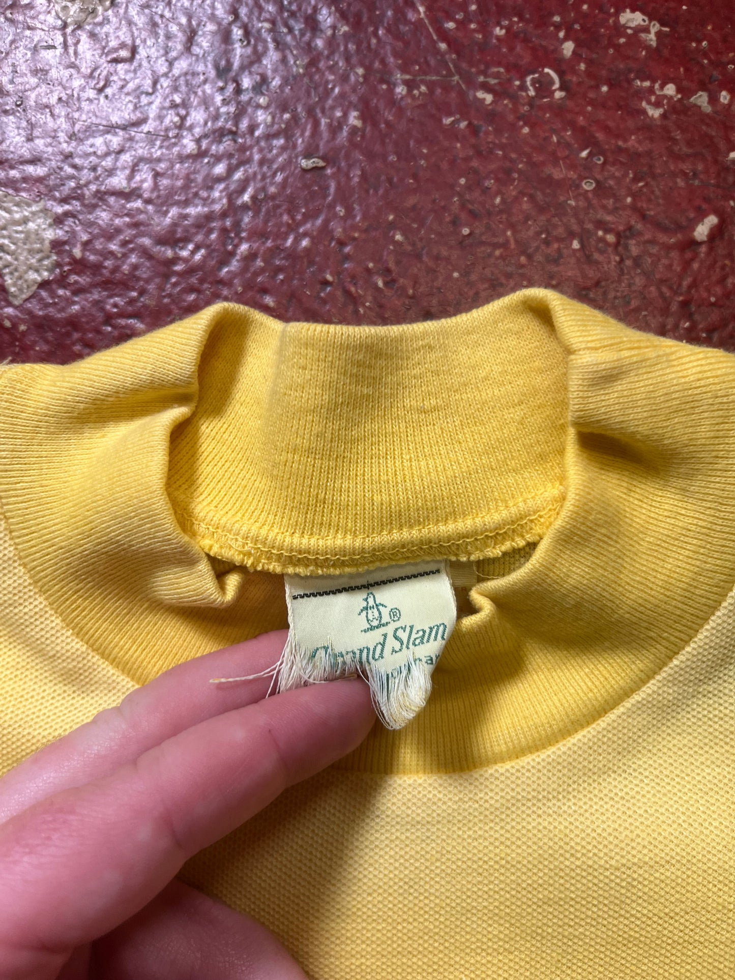 70s/80s Grand Slam Yellow Tee