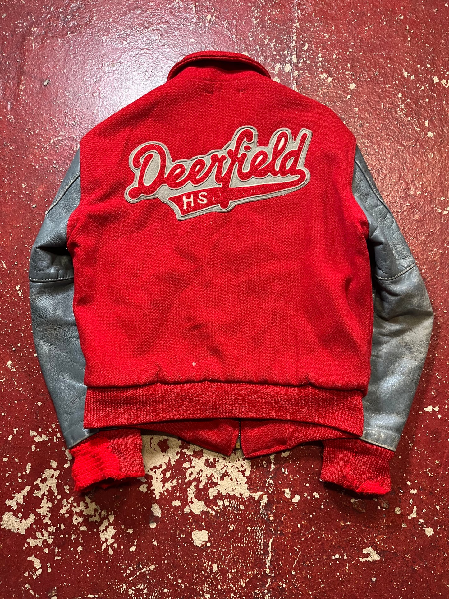 1984 Deerfield Zip Up Letterman Jacket
