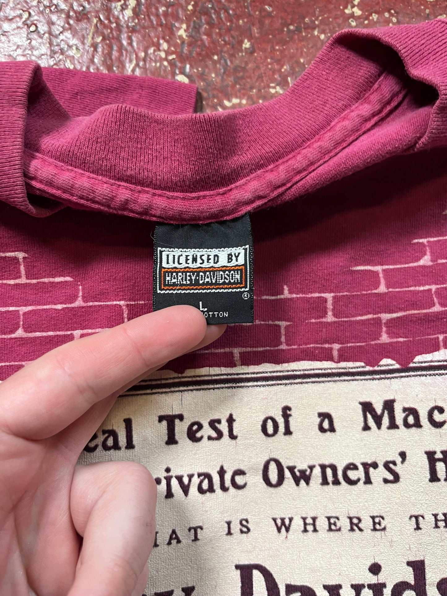 1996 Harley Davidson Brick Tee