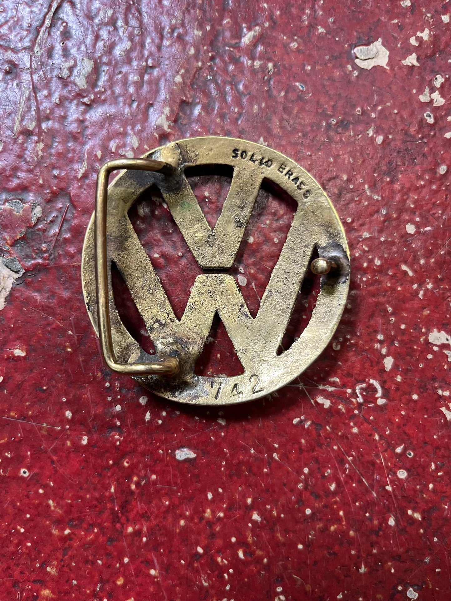 70s VW Brass Belt Buckle