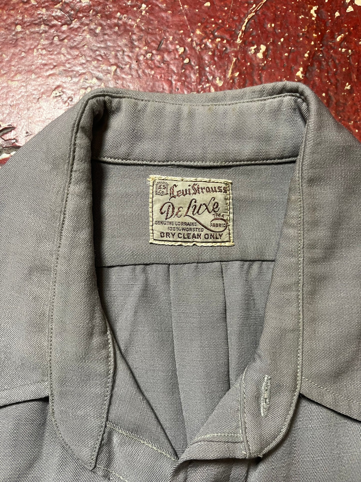 50s Levi’s De Luxe Gabardine Long Sleeve Shirt
