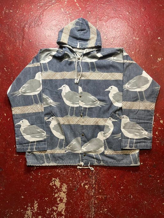 70s/80s Michigan Rag Seagulls Snap Button Jacket