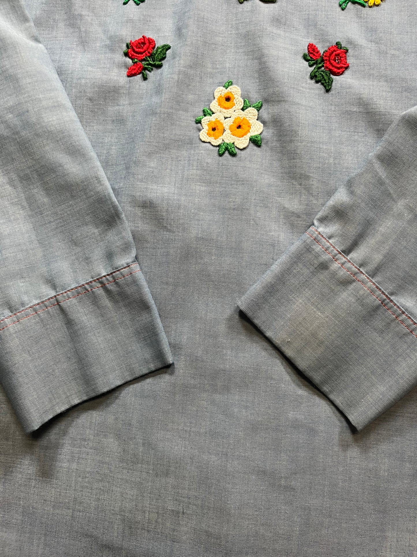 70s Big Mac Strawberry Chambray Long Sleeve Shirt