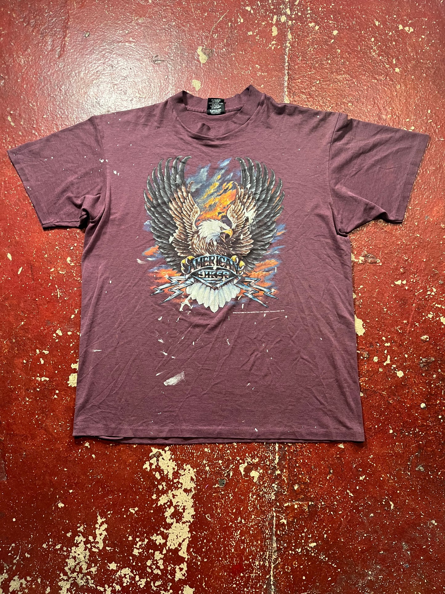 1992 3D Emblem “American Biker” Tee