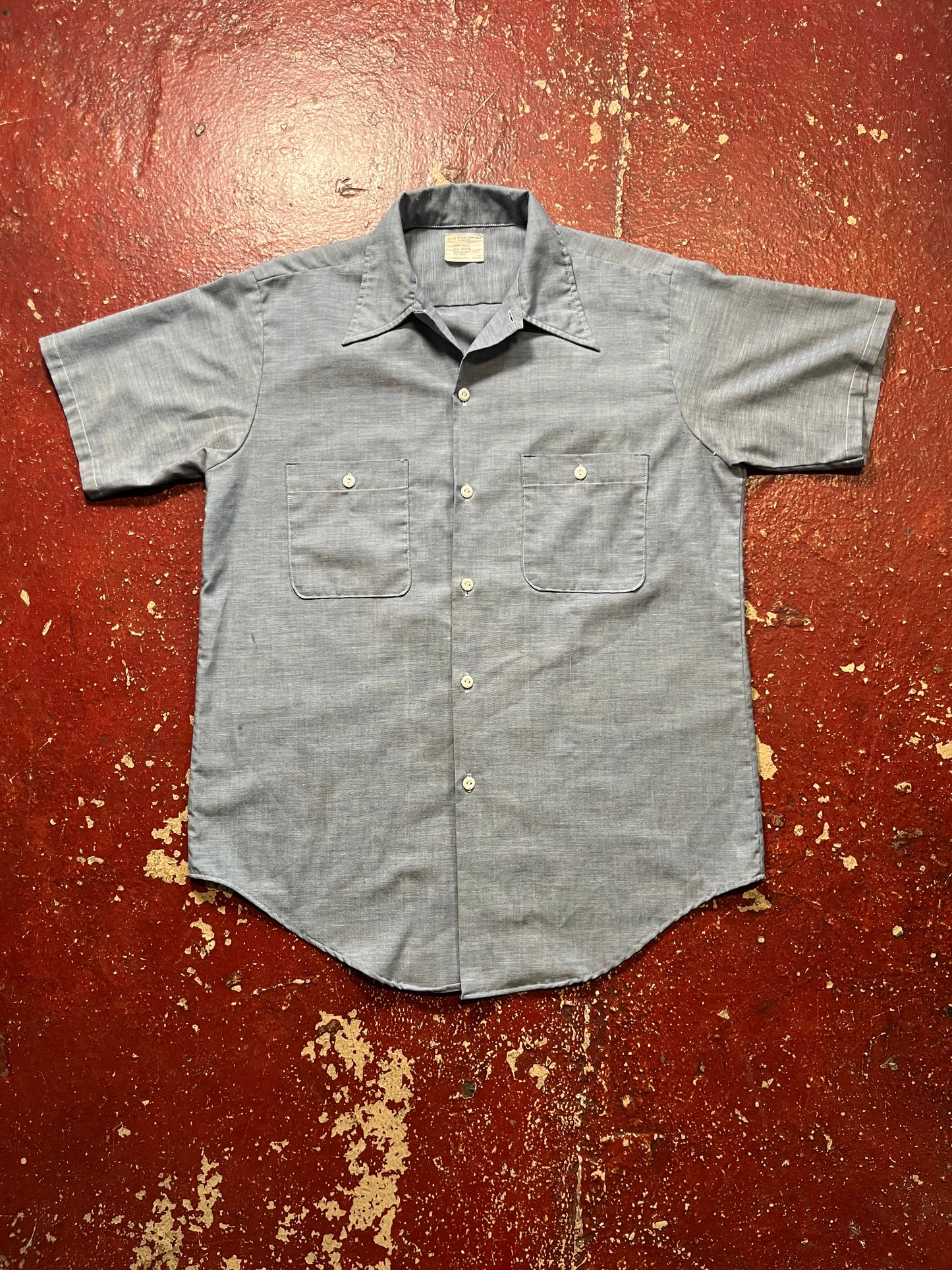 70s Big Mac Chambray Short Sleeve Shirt