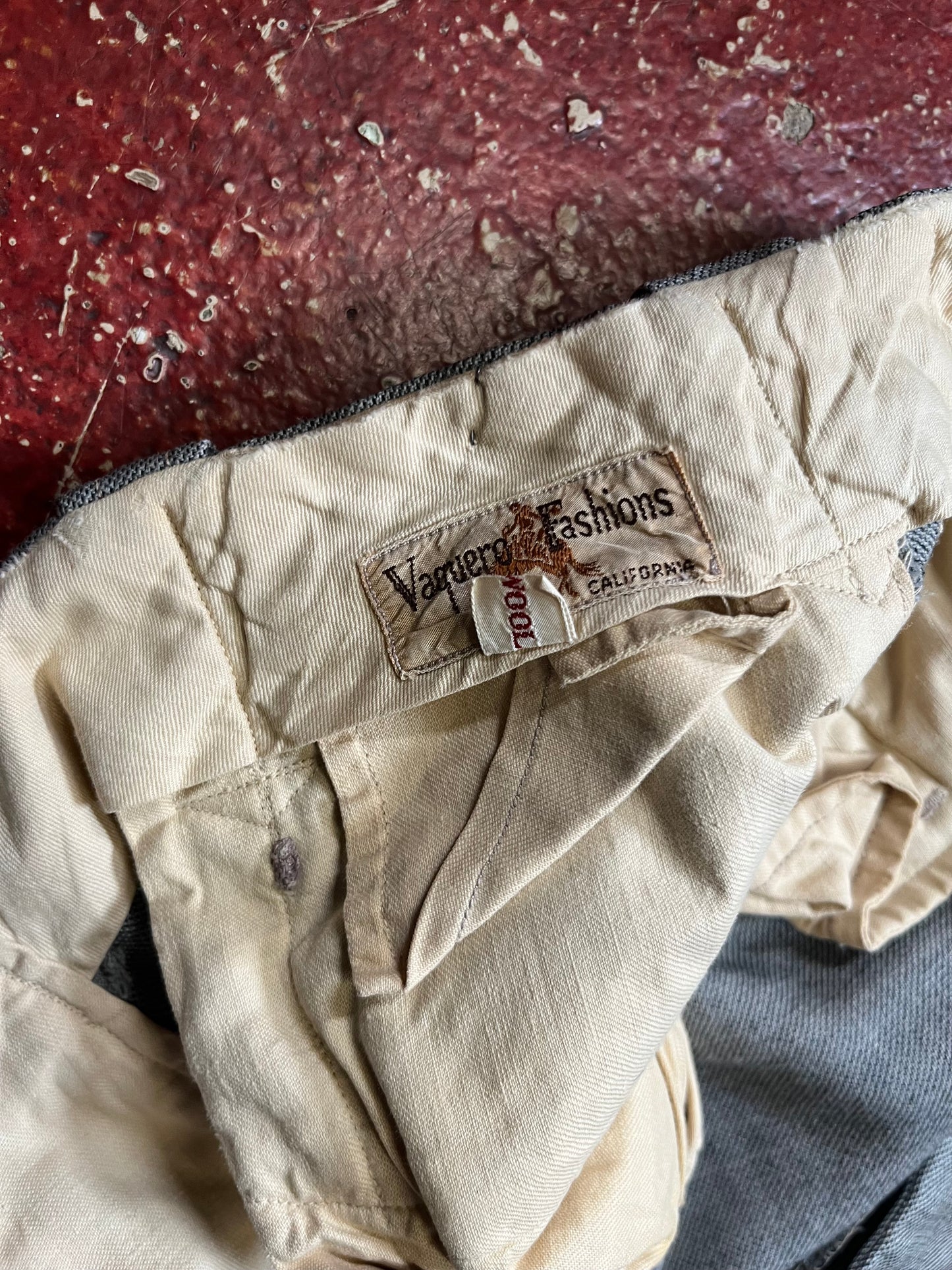50s Vaquero Fashions Wool Gabardine Western Pants
