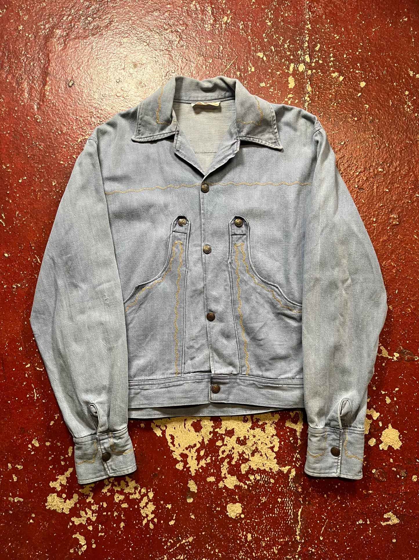 60s Mushroom Button Up Jacket