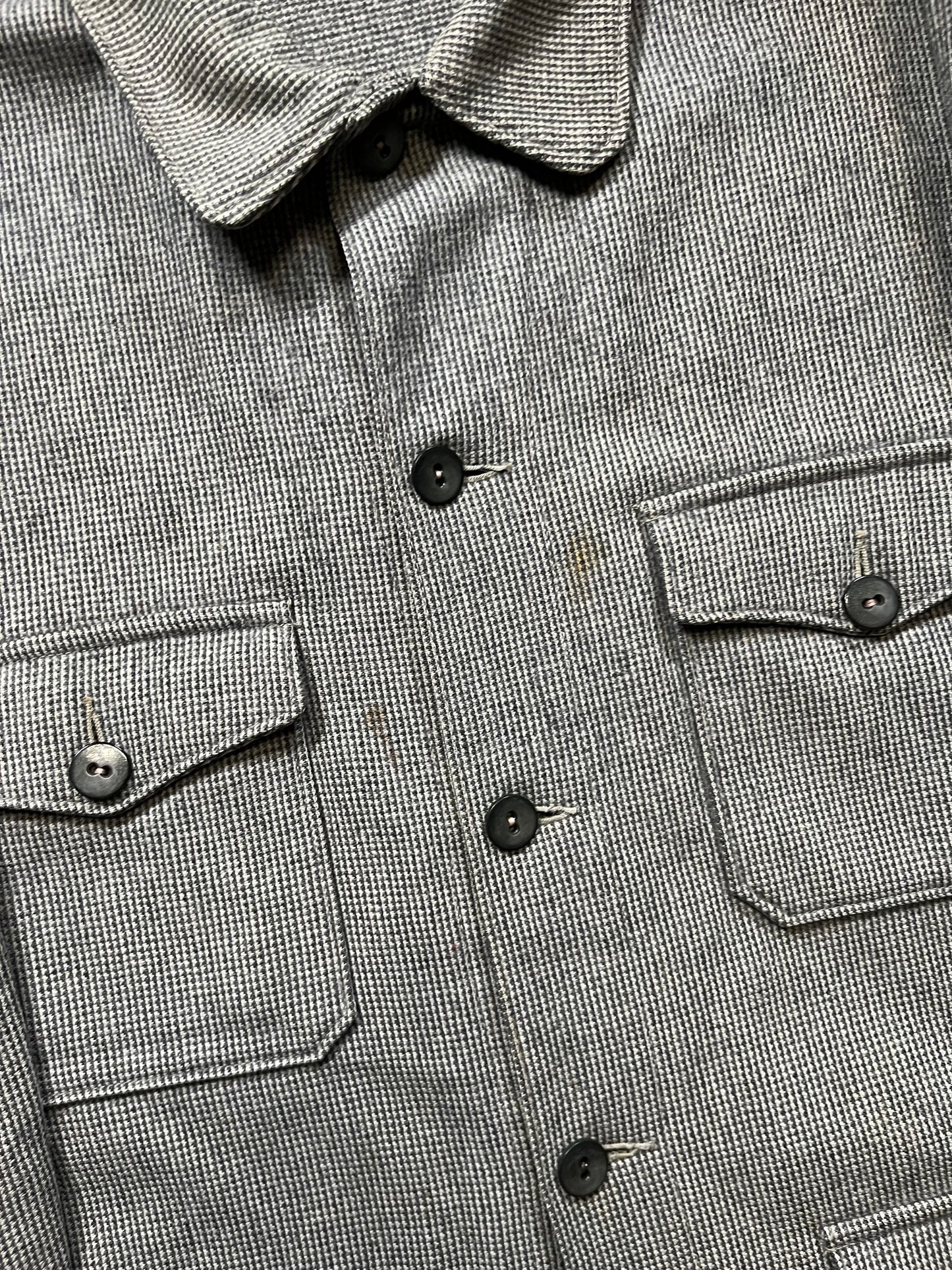 50s Field & Stream White & Black Mackinaw Jacket