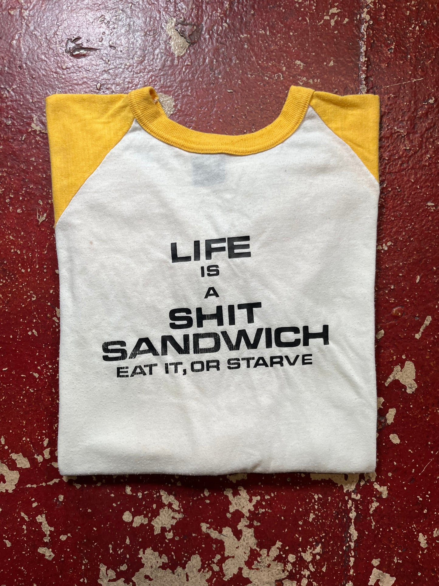 80s Shit Sandwich Quarter Sleeve Shirt