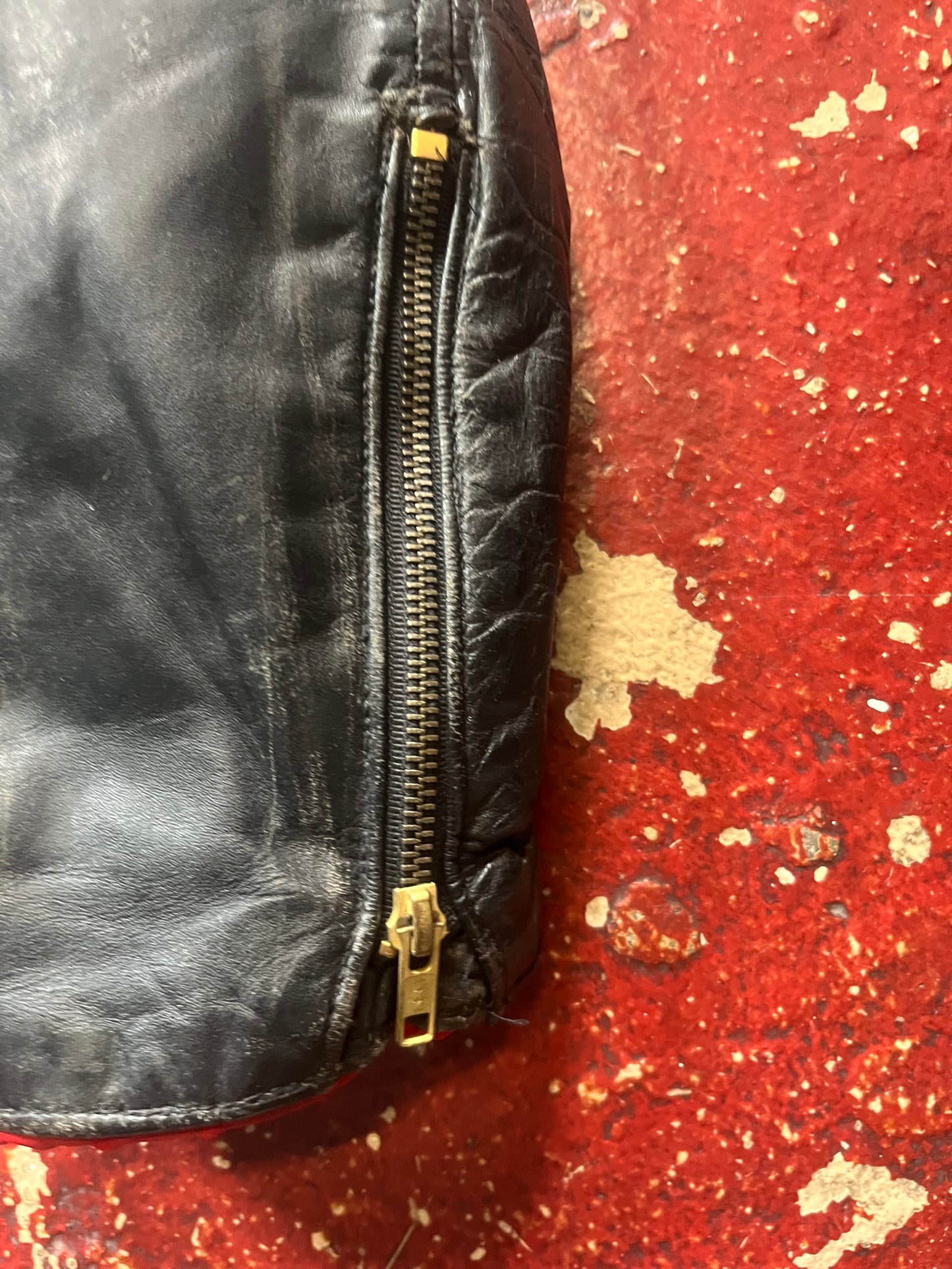 50s D Pocket Leather Jacket